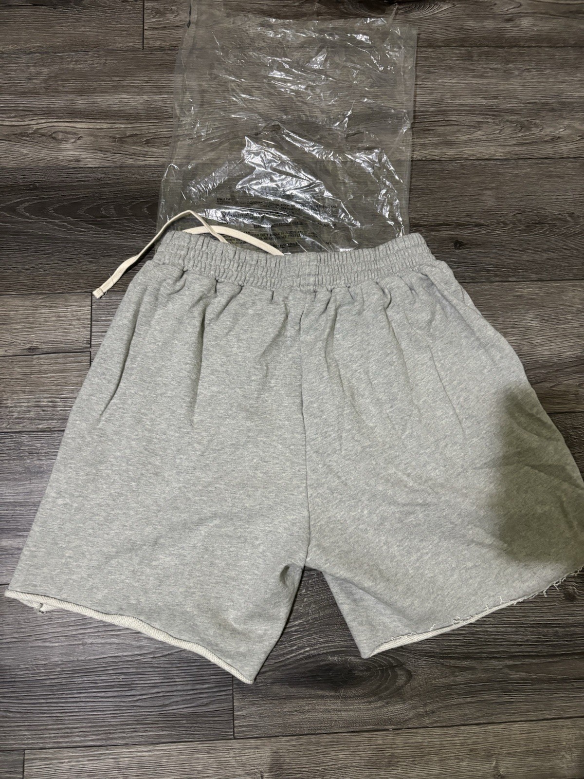 sp5der Og Web Logo Gray Sweat Shorts Size M Pink Logo Pockets Drawstring