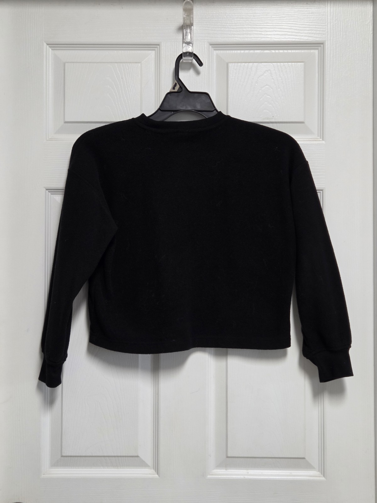 OLD NAVY set of 2 Black Gray Logo Sweaters, Girls Large 10-12