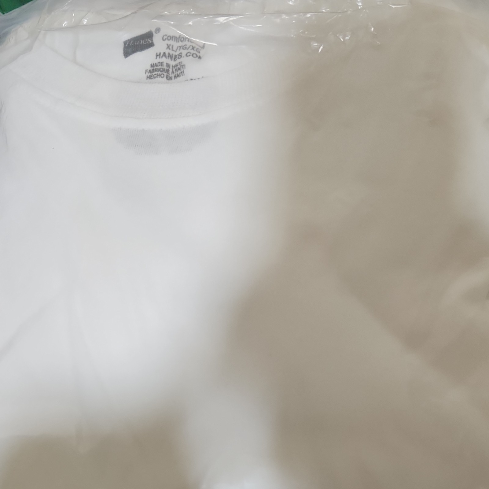 Hanes ComfortSoft Men’s White Crew Neck Tagless Cotton Jersey T-Shirt XL