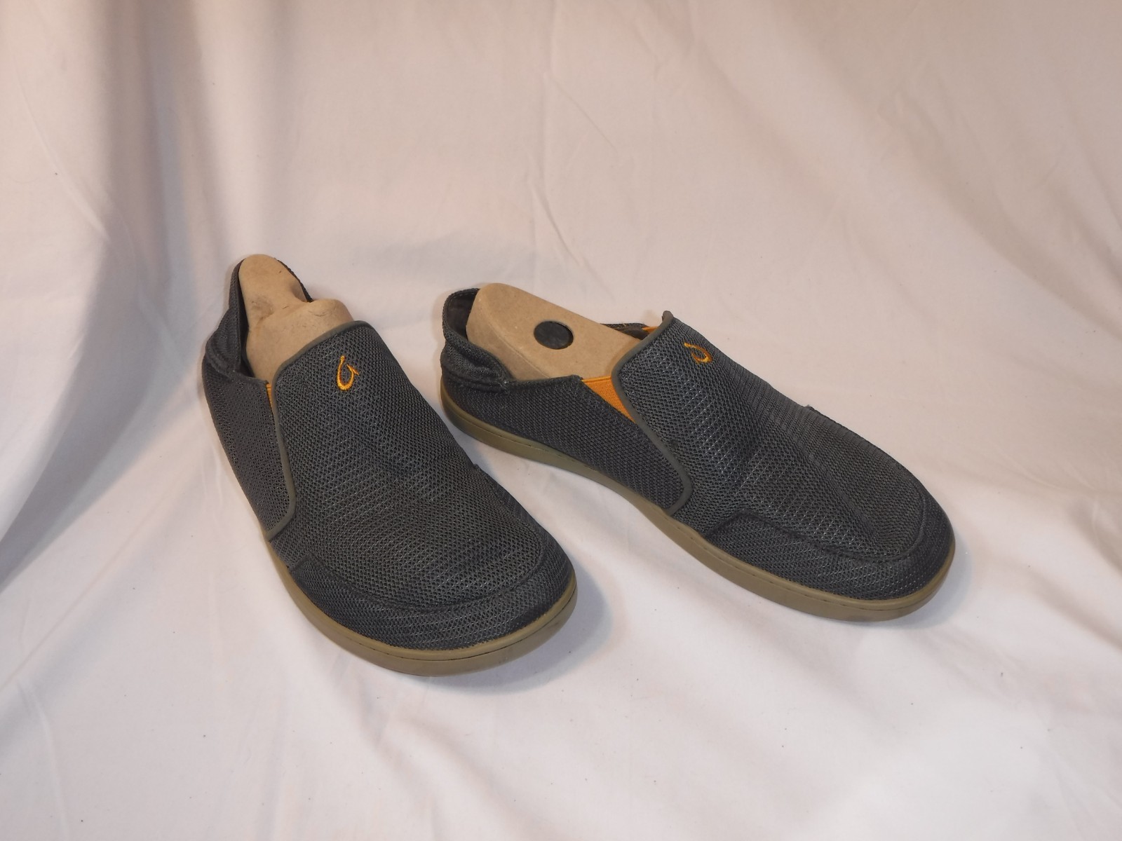 Olukai Nohea Mesh Men’s US 8 EU 41 Dark Gray Grey Slip On Comfort Loafers Shoes