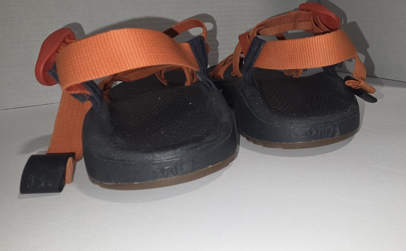 Chaco Women’s Strappy Sport Sandals Adjustable Straps Orange/Black Size 7