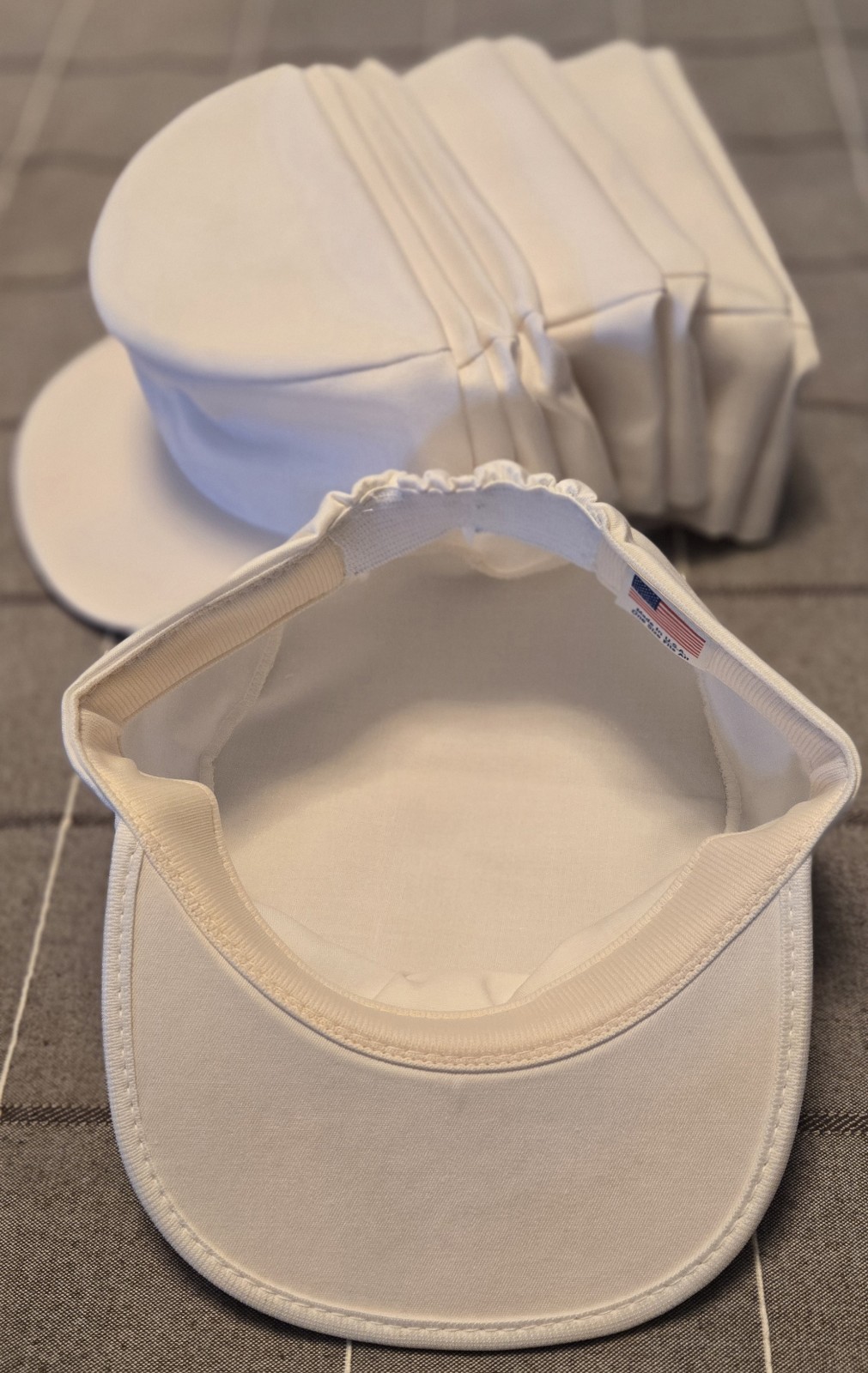 Painters Caps Hats USA One Size Fits Adult Men White 5 Blanks