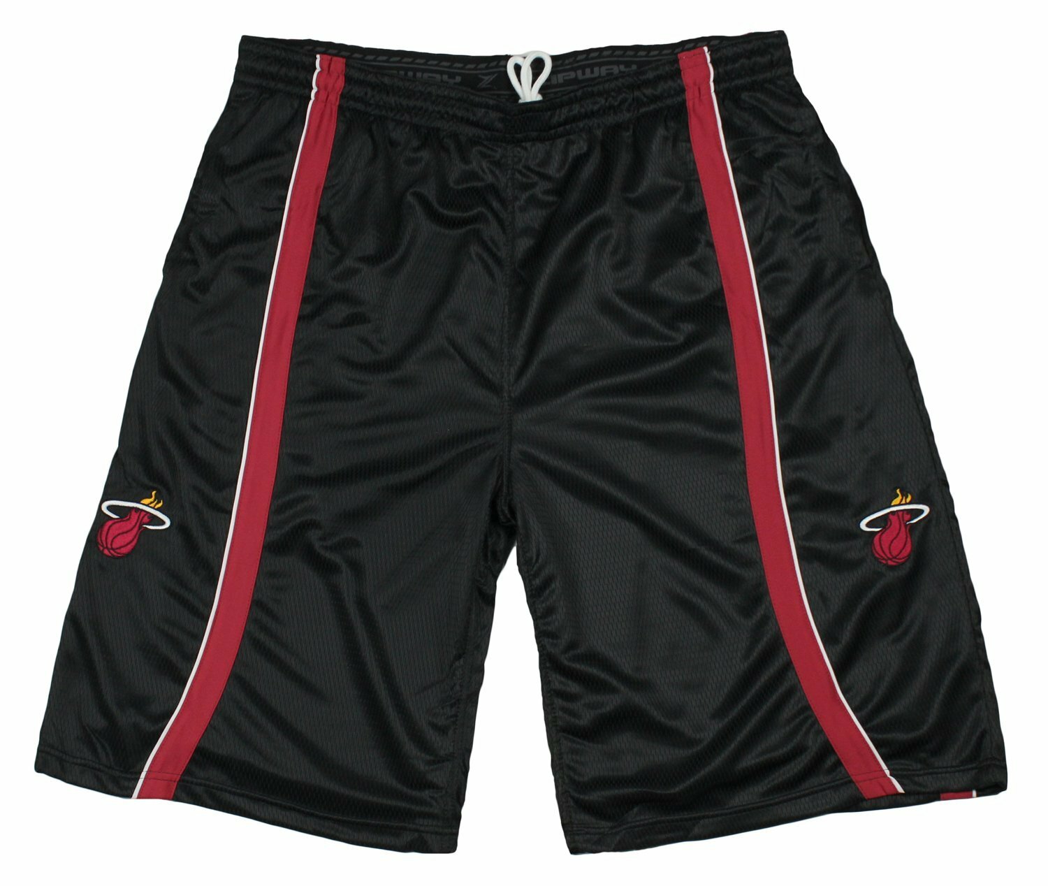 Zipway NBA Men’s Big and Tall Miami Heat Mesh Shorts, Black