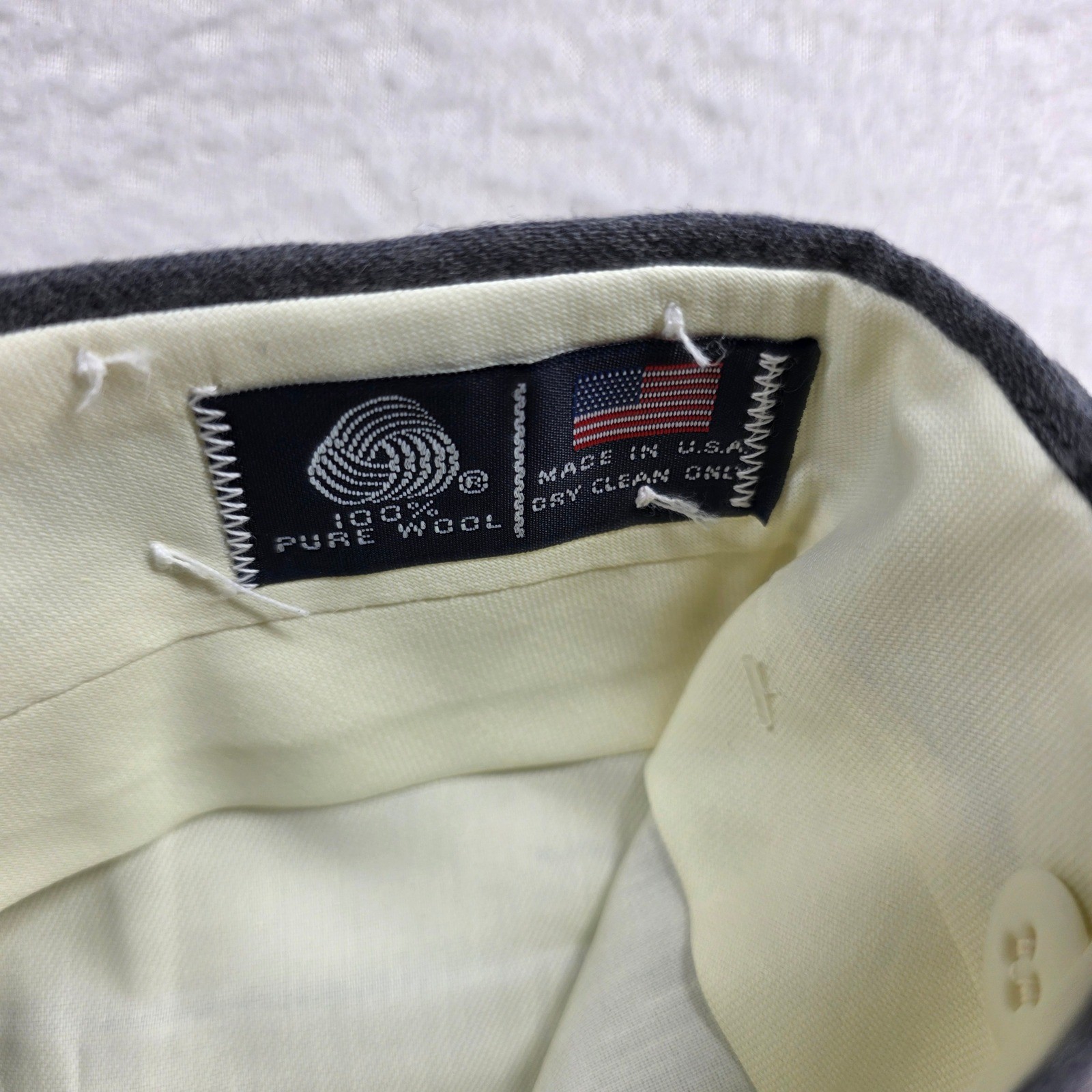 Savile Row Dress Pants Mens 38 Gray Pleated 100% Worsted Wool Made in USA Devon
