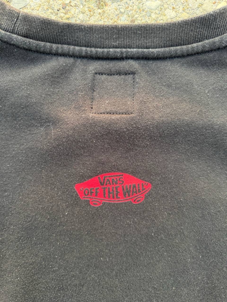 VANS x Thrasher Off The Wall Big Kids Pullover Crewneck Sweatshirt Black XL