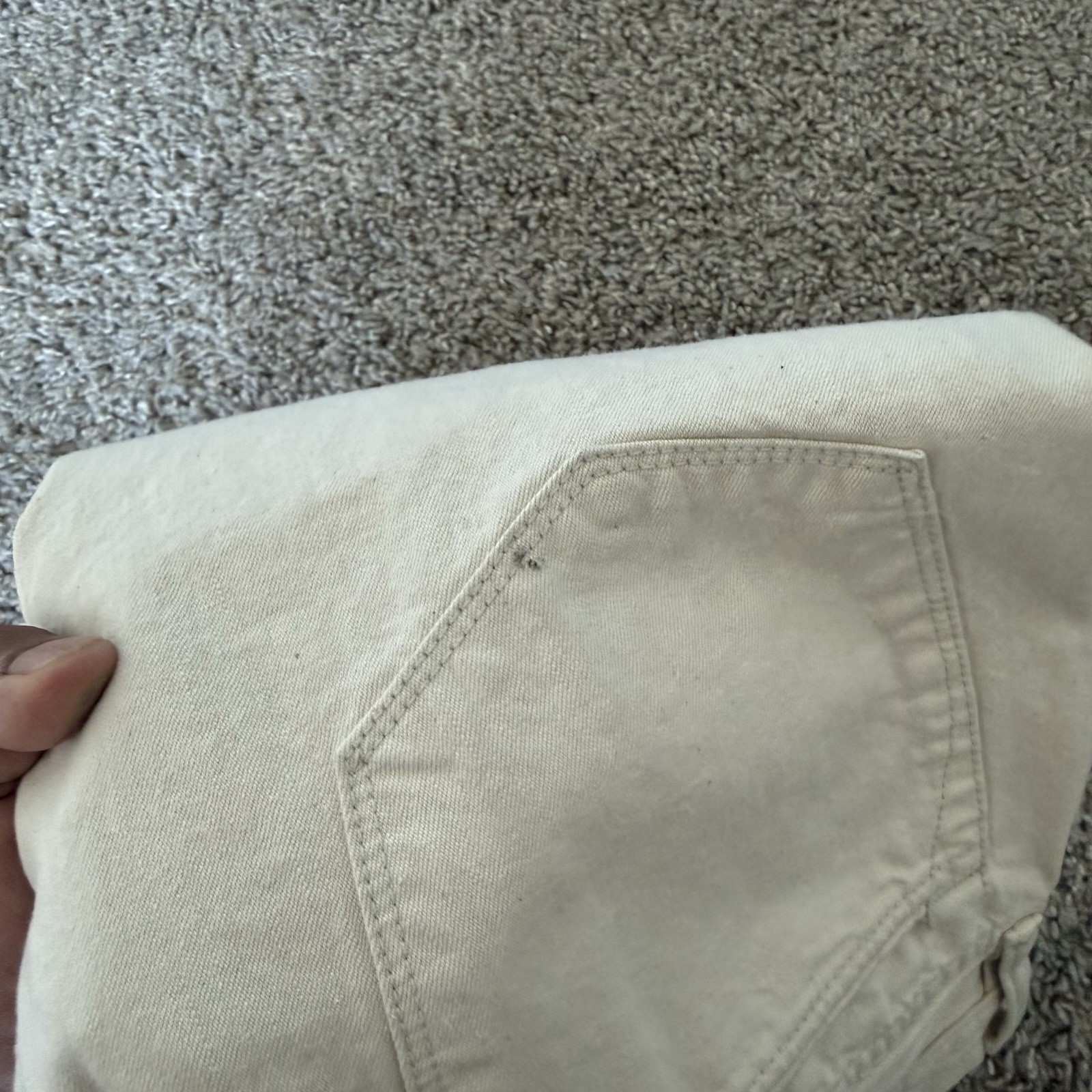 TODD SNYDER Selvedge Jeans Men’s SIZE 32X34 Slim Straight Fit Cream Casual
