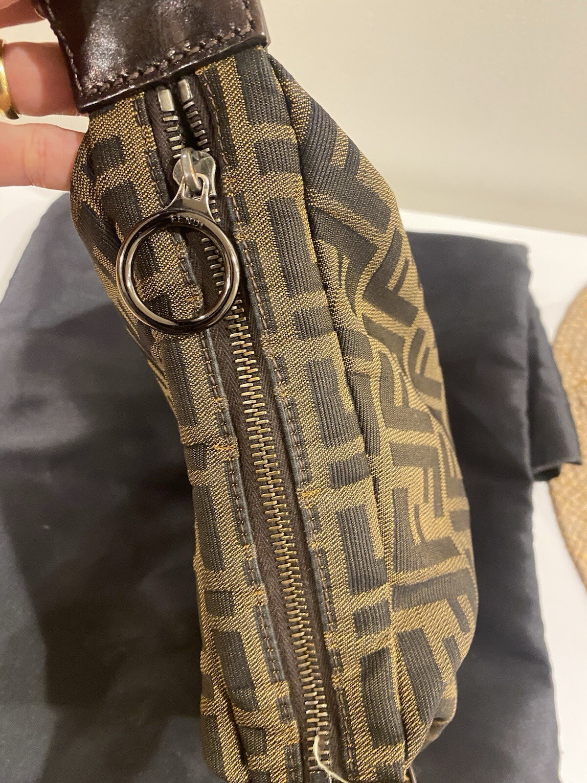 Fendi Zuccha Oyster Bag