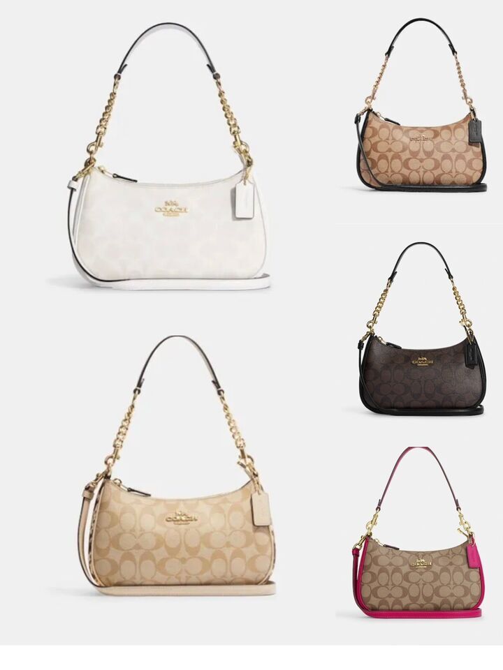 NWT Coach Teri Shoulder Bag In Signature Canvas CA548/cc323