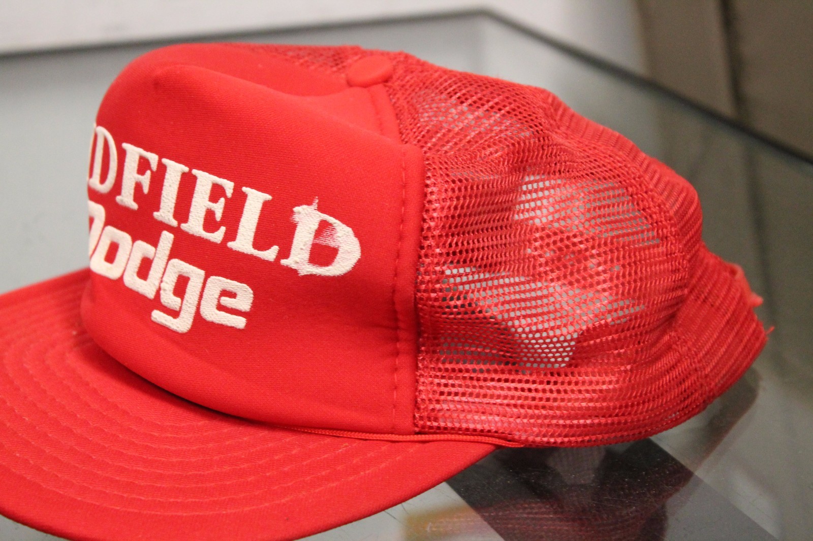 Vintage Midfield Dodge Hat Cap Snap Back Red Adjustable LL Showboat