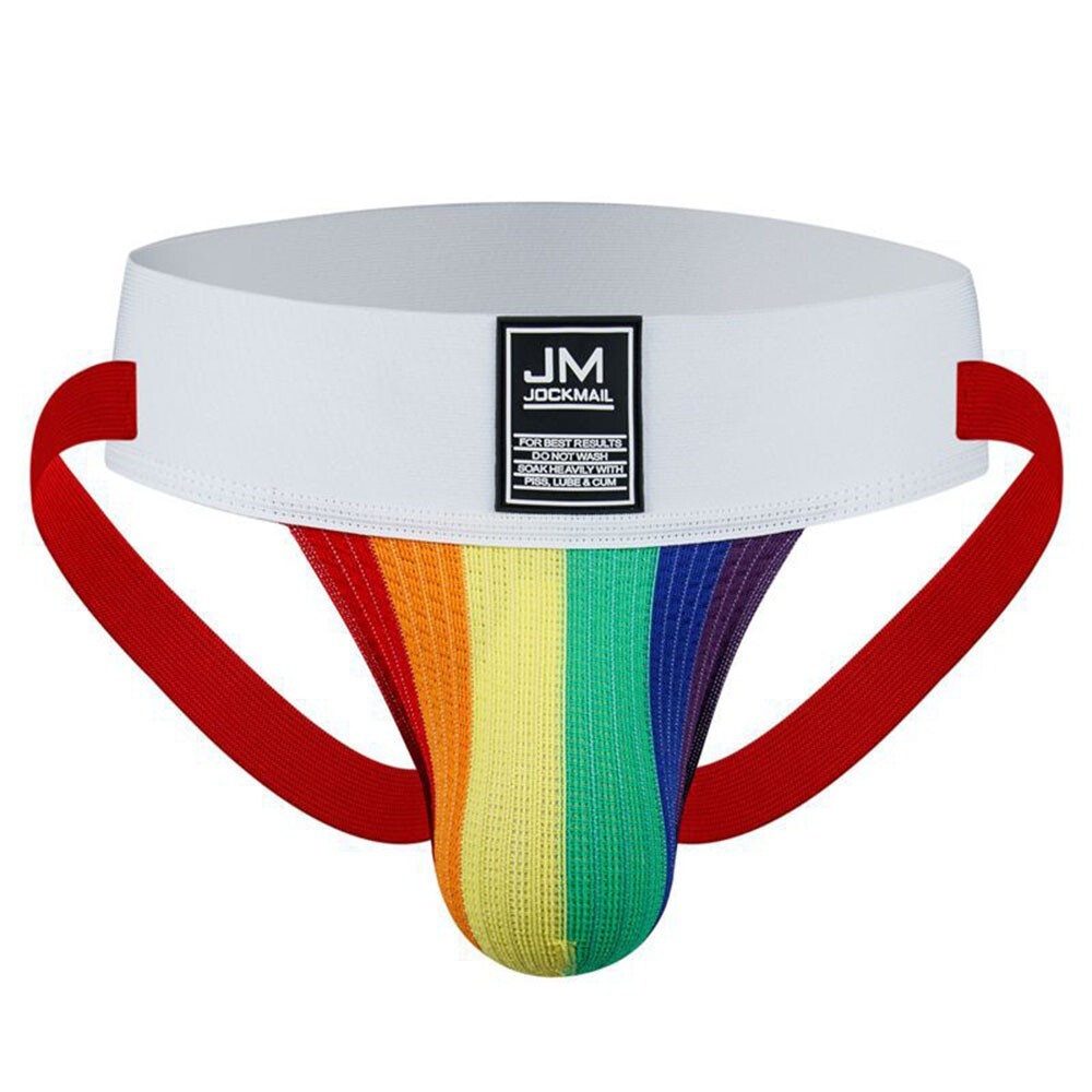 2 Pairs Men’s JOCKMAIL Jockstrap Underwear for Gym Workout Support Sizes M XL