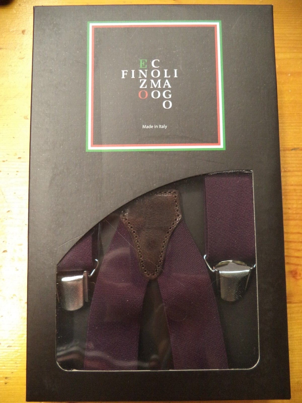 Solid Color Bordò Brace 4 Arm Height 36mm – 100% Made in Italy