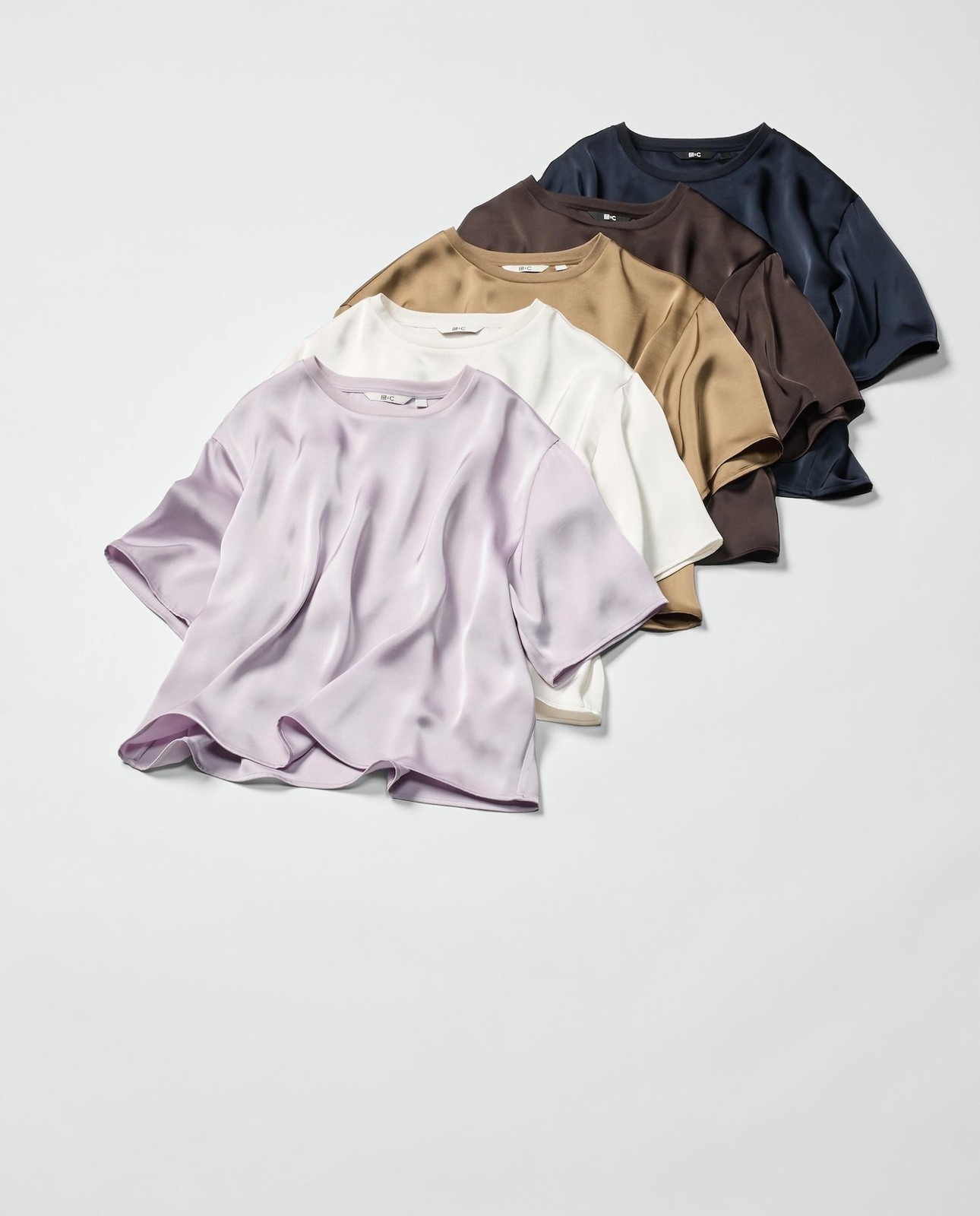 UNIQLO Satin Oversized Short Blouse | Half Sleeve Japan NEW