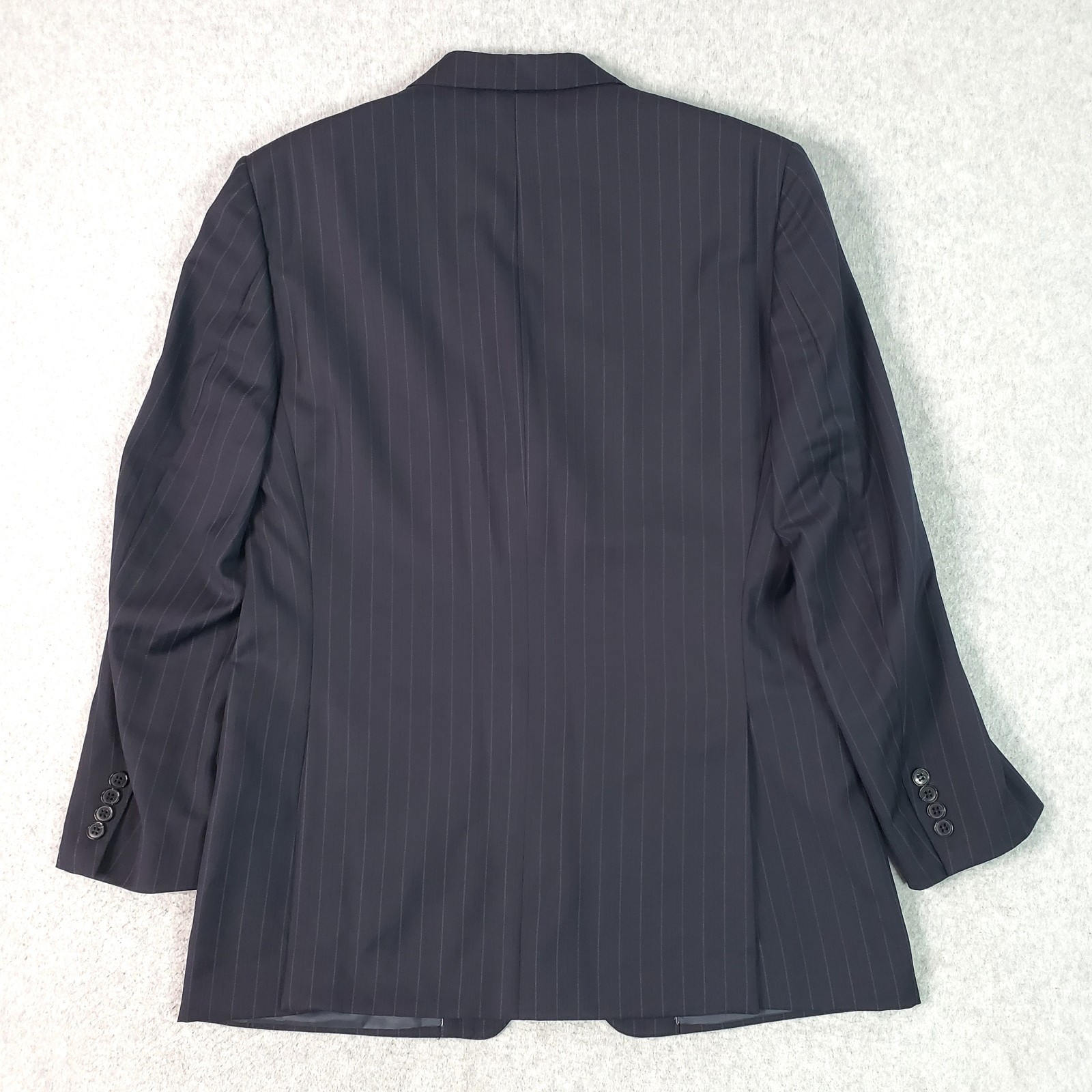 Ermenegildo Zegna Wool Suit Charcoal Pinstripe (IT 52R) Mens 42R US Pants 34X29