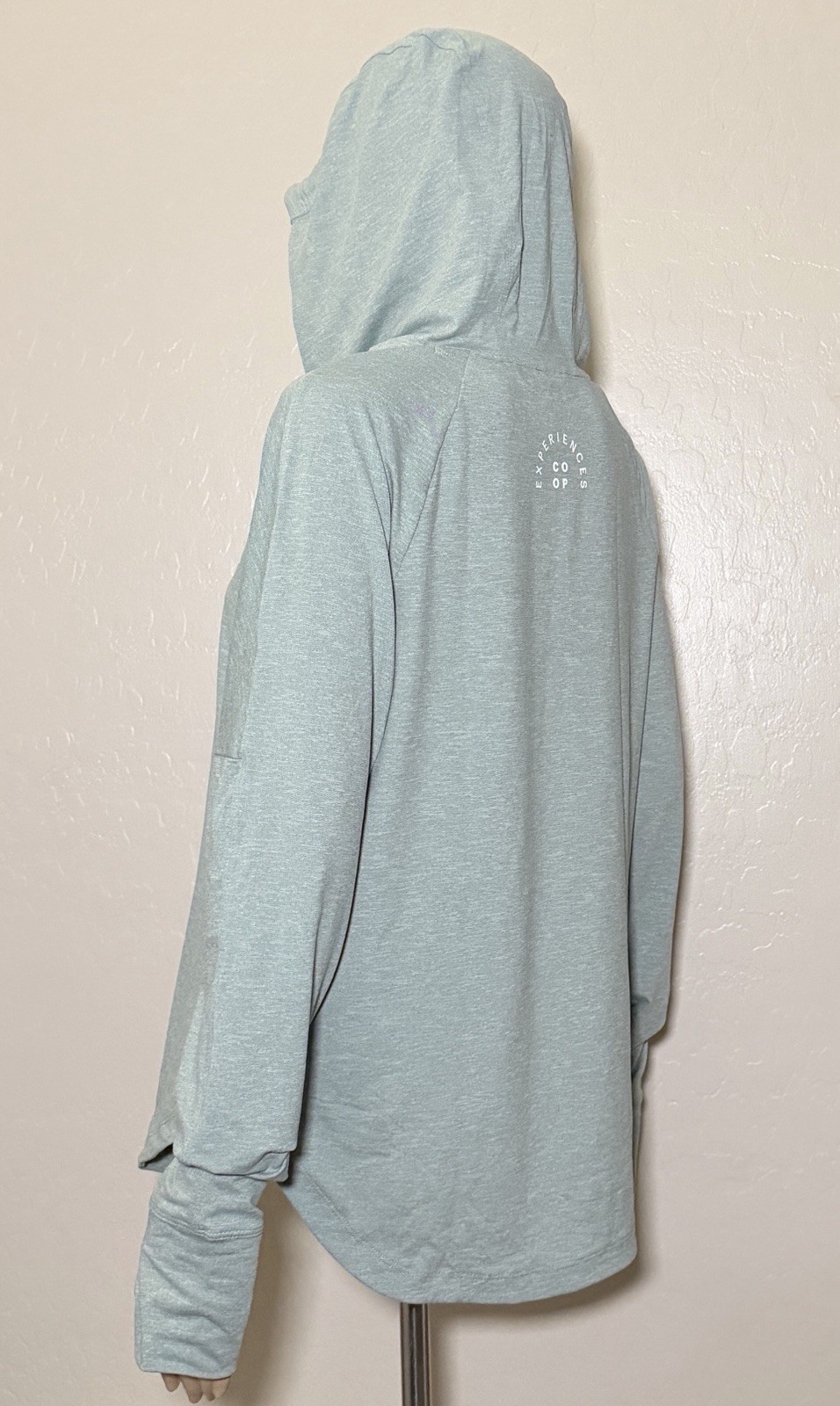 REI Co-op Womens Medium Sahara Shade Hoodie Sea Olive Green Hike Active Top