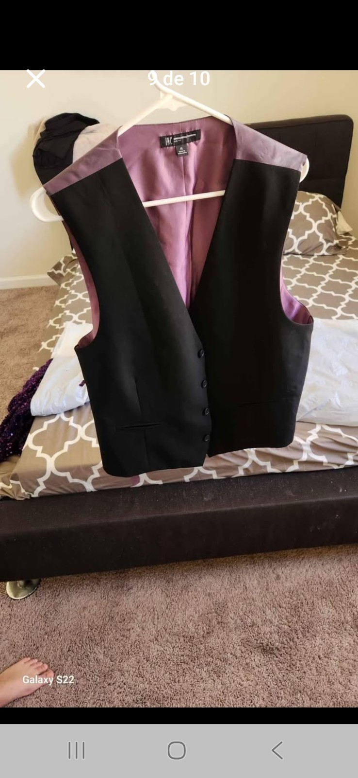 dress for 15 birthday gold with purpure size S