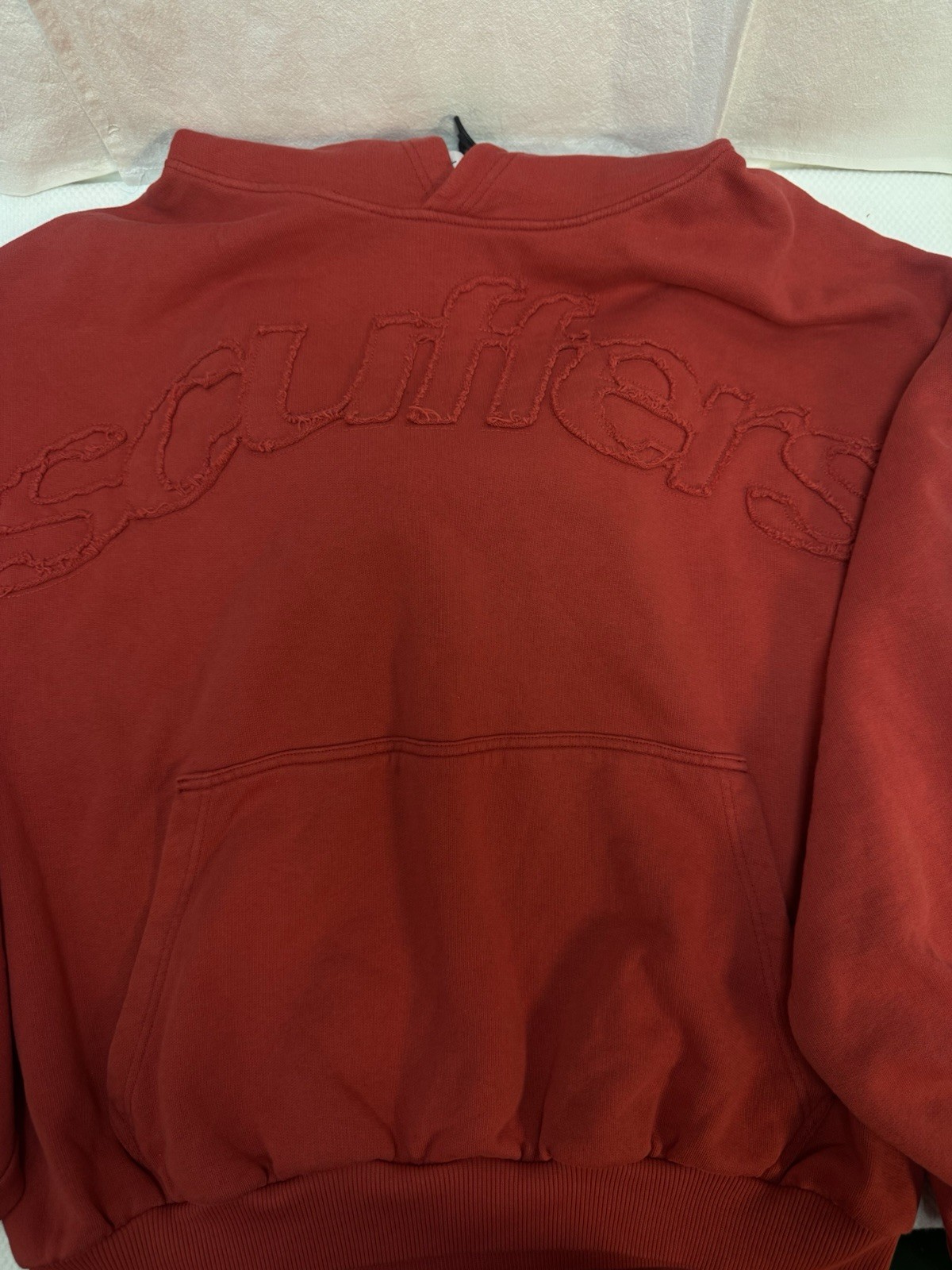 Scuffers Raw Red Pullover Fleece Hoodie Men’s Size XL🎀