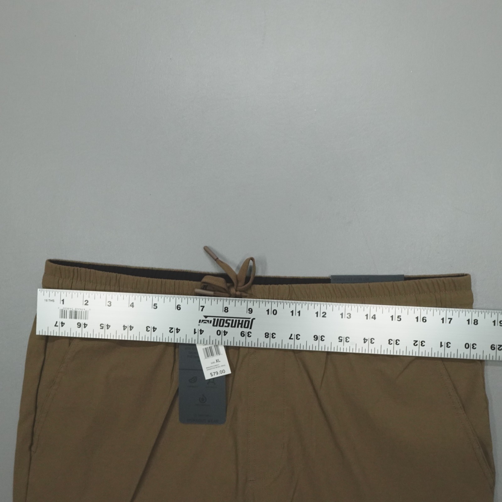 Kenneth Cole Active Men’s Tech Cargo Jogger Pants Khaki Tan Flex Stretch NWT