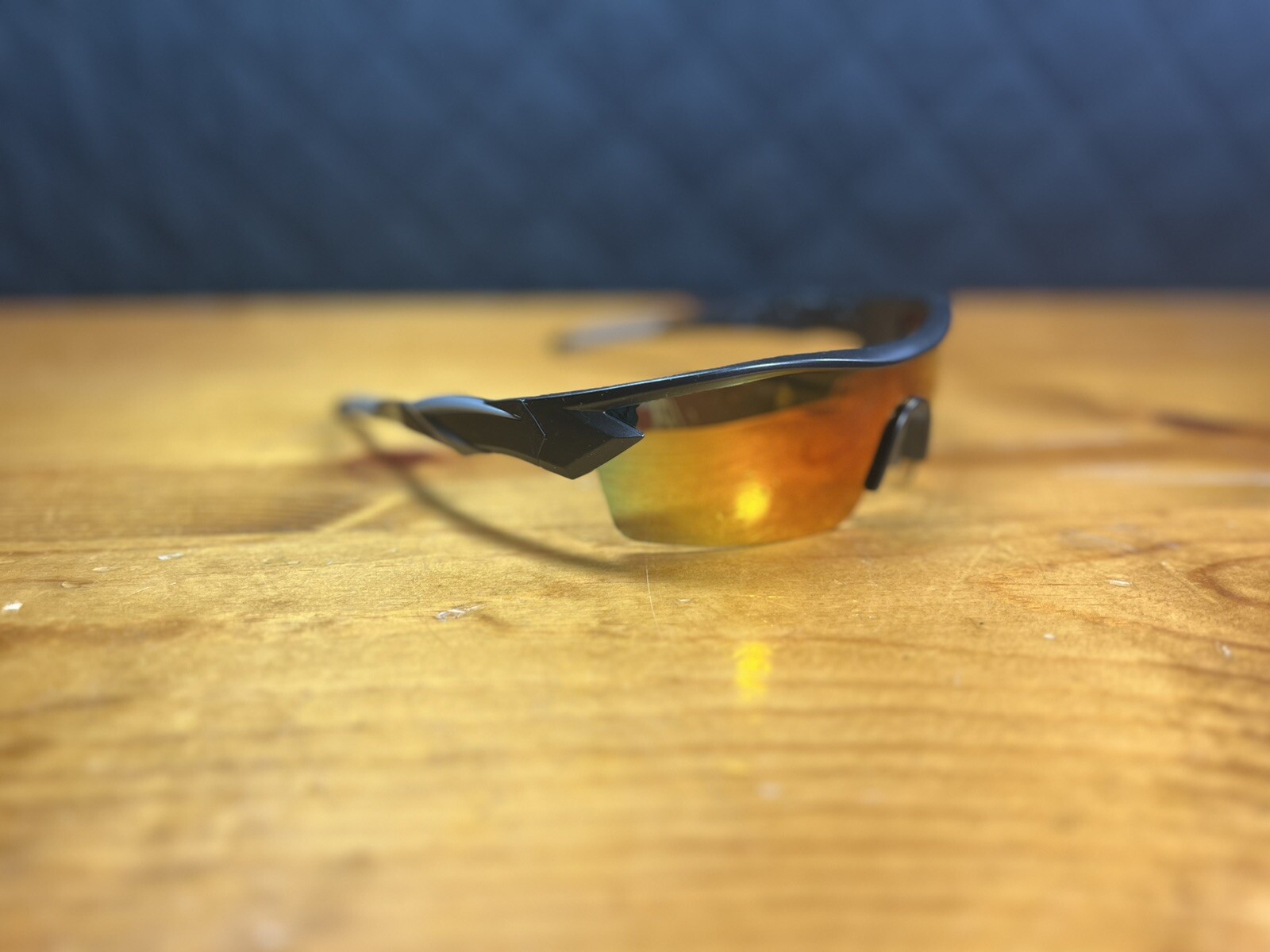 Battle Vision Z22-4422 Wrap Sunglasses Black Polarized Used