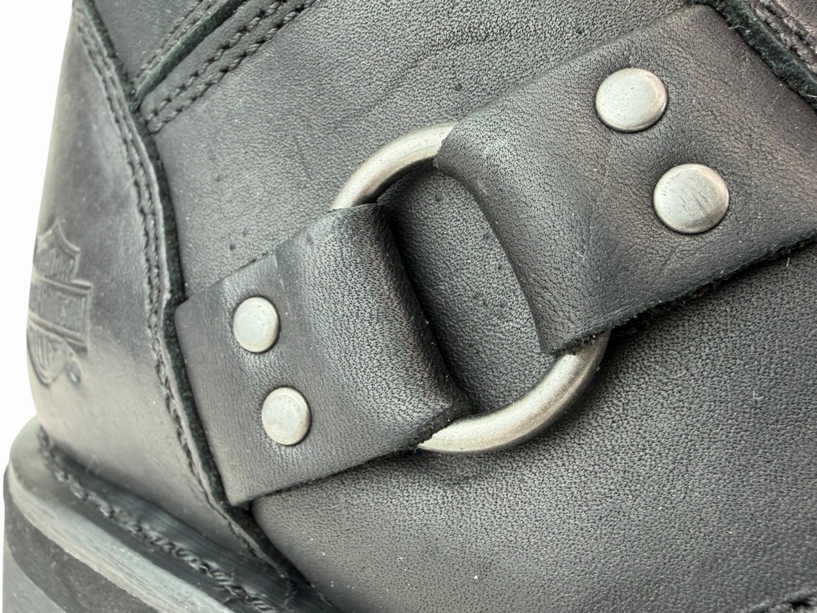 Harley Davidson Maddy 6-Inch Lace Up Black Boots Zipper D84189 Womens 11 M Black