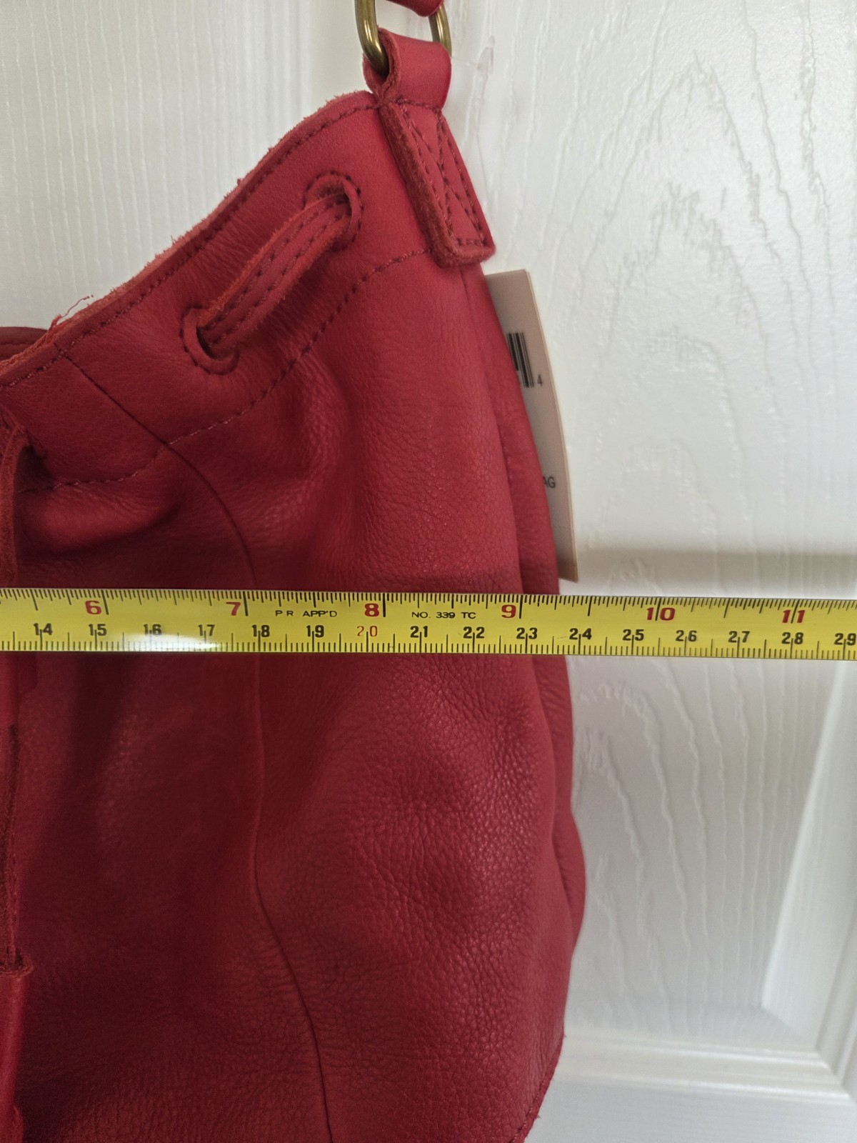 LUCKY BRAND Harper Bucket Bag Red HKW0221 NWT