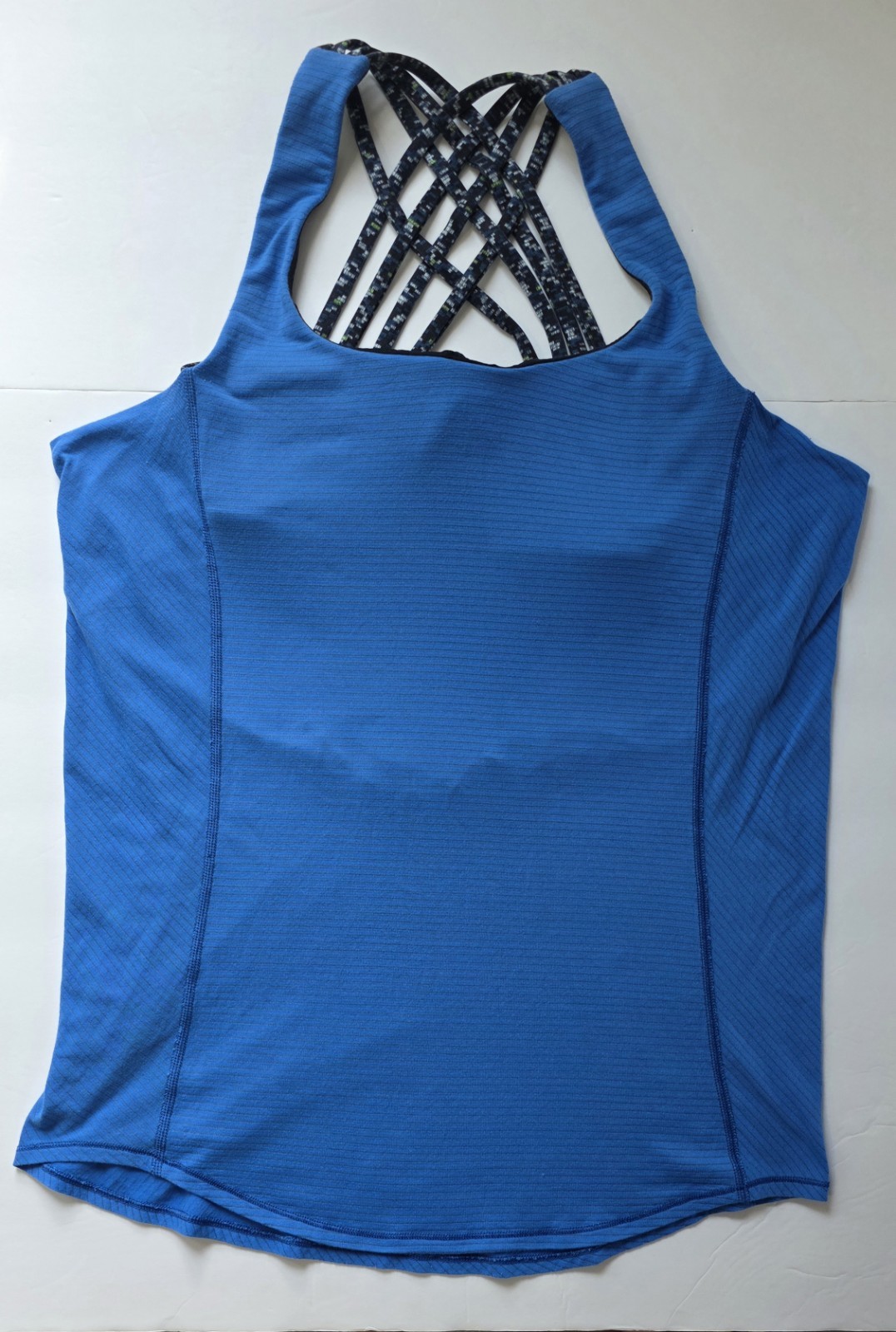 Camiseta sin mangas Lululemon Strappy Back para mujer, azul,Size 4