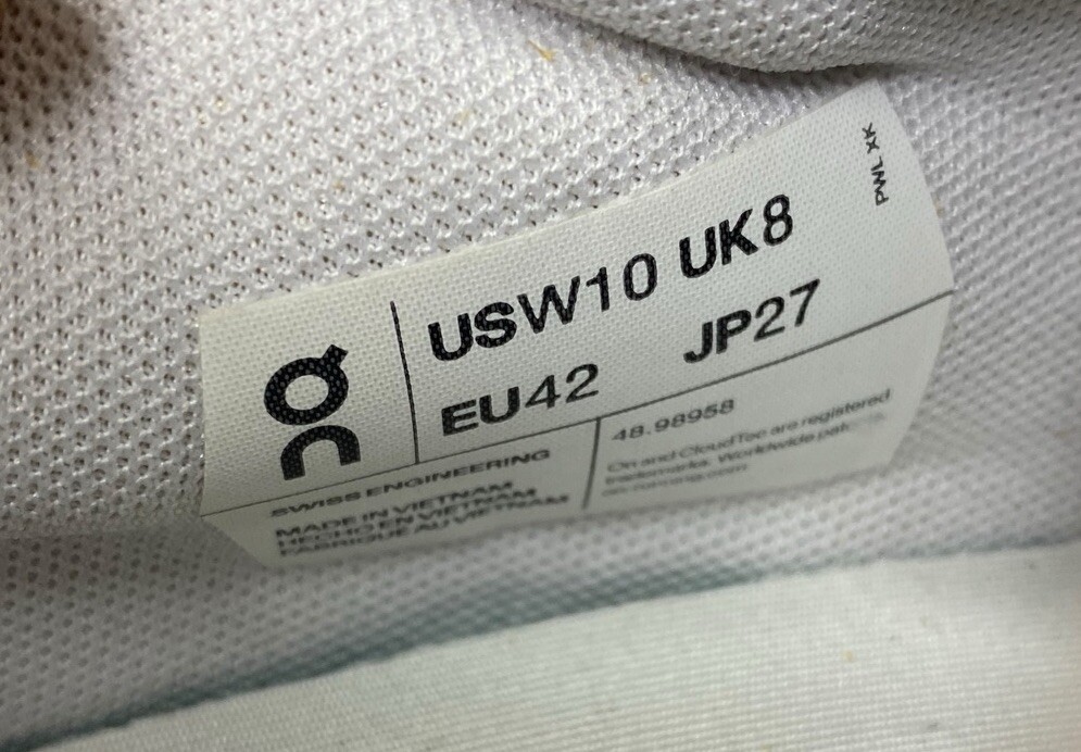 On Cloud THE ROGER Advantage Womens Tennis Sneakers Shoes White/Hay Size 10