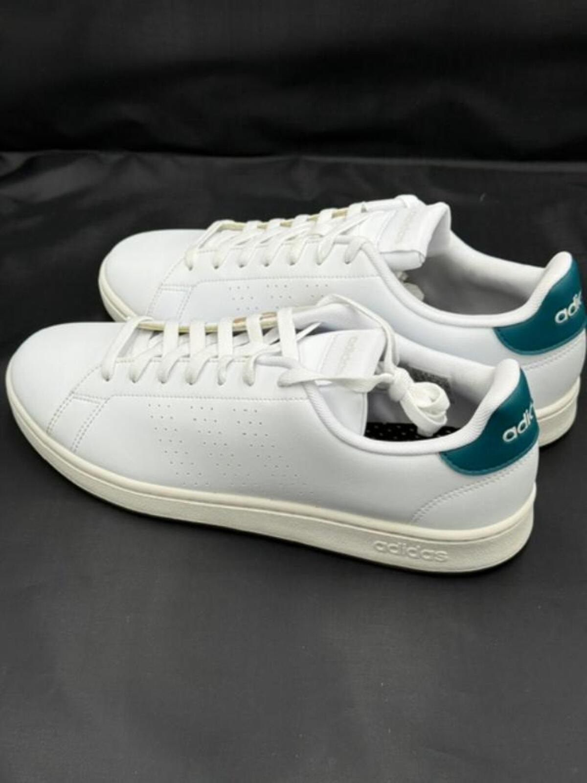 Adidas Advantage White Lace-Up Sneakers Size 11.5 US