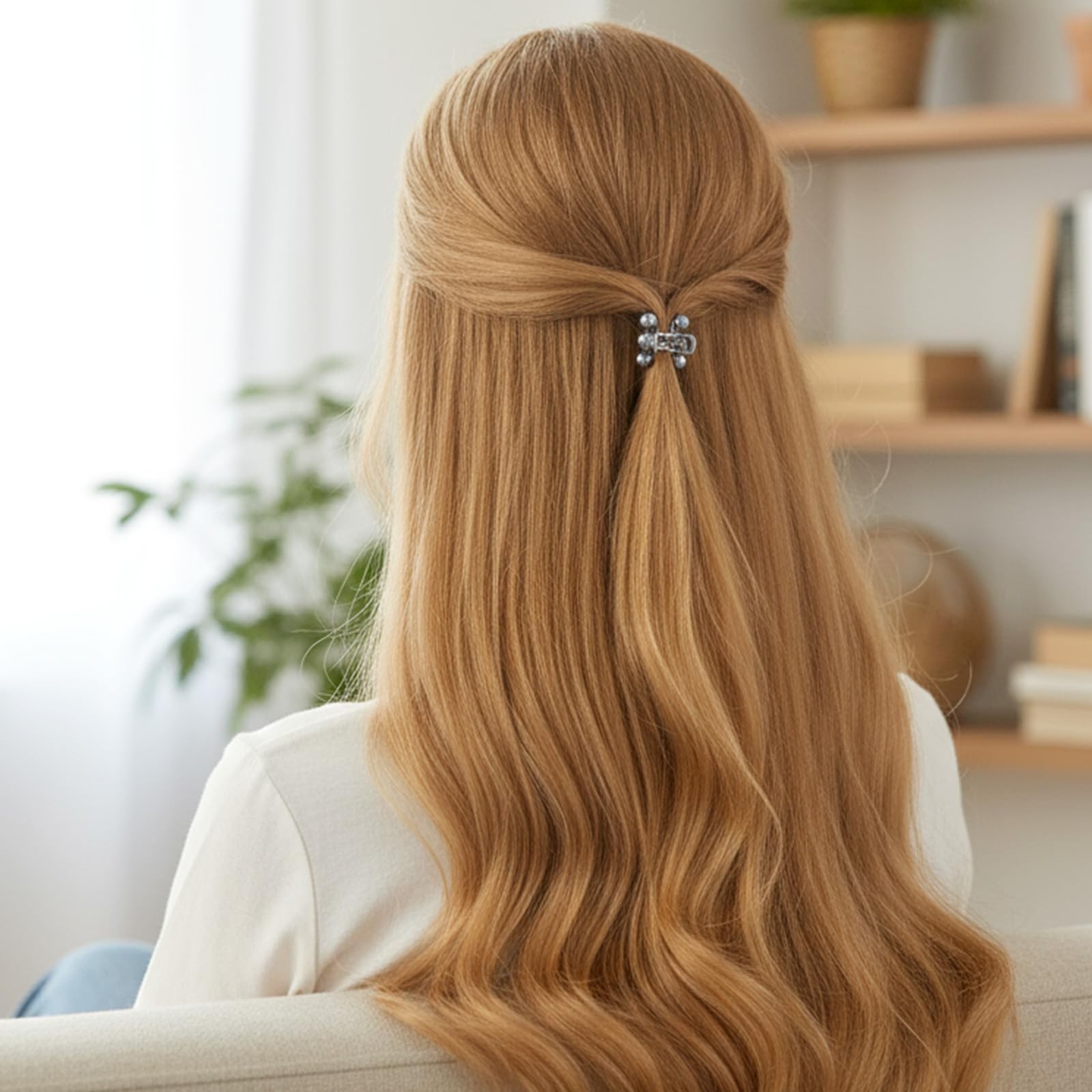 6 Pcs Small Hair Clips For Women, Cute Mini Pearl 1 Count (Pack of 1), Silver