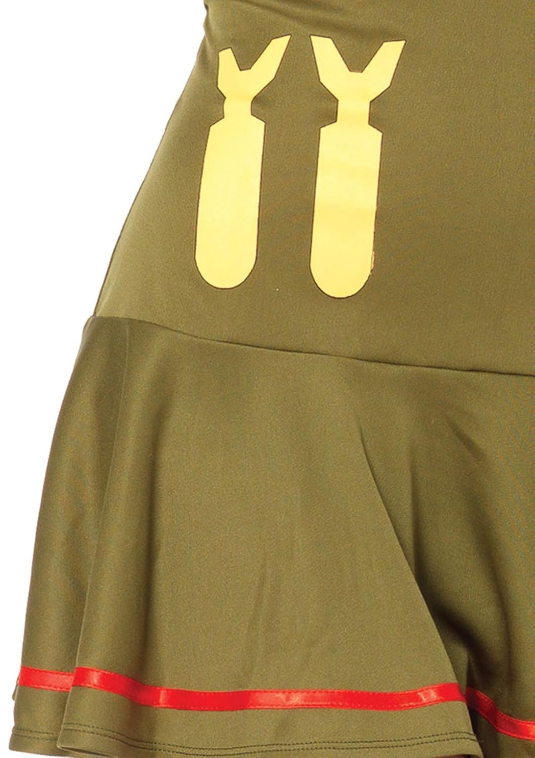 Leg Avenue Airline Stewardess Pilot Halloween Costume Womens Large Bomber Girl