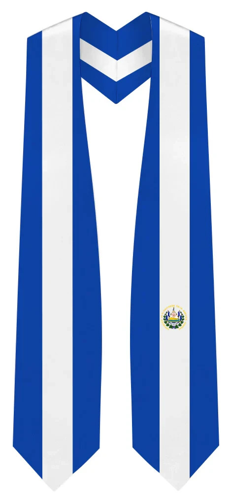 El Salvador Graduation Stole – El Salvador Flag Sash