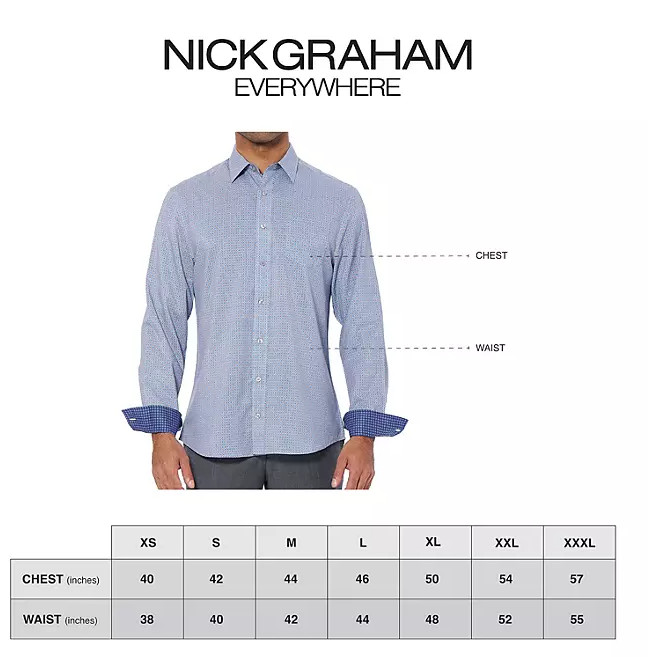 Nick Graham Men’s Performance Short Sleeve Sport Shirt