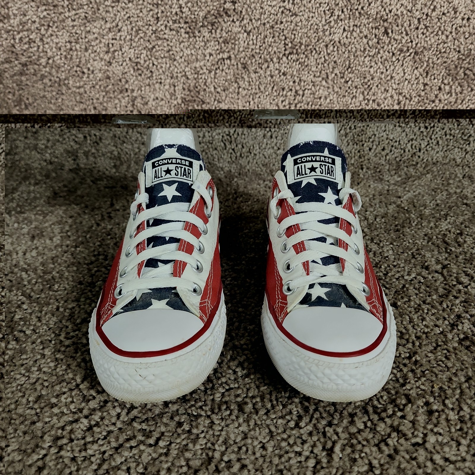 Converse All Star Low Top American Flag Sneaker Size Men 5 Women 7 World Cup