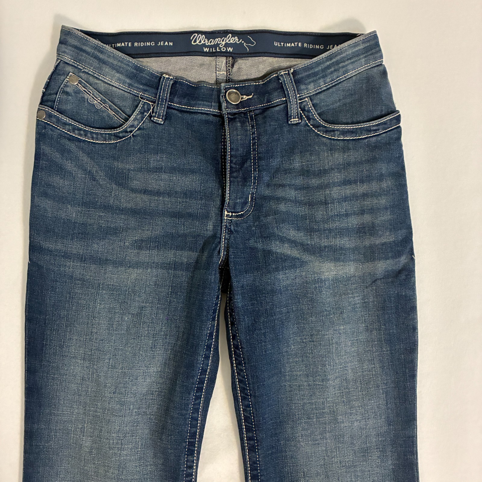 Wrangler Willow Ultimate Riding Jeans Womens Size 11×32 Bootcut Cowgirl Ranch