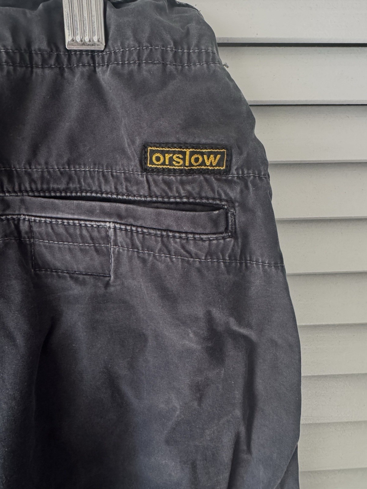 orslow Japan New Yorker Pants Typewriter Cloth Black 3 M Used No Drawcord