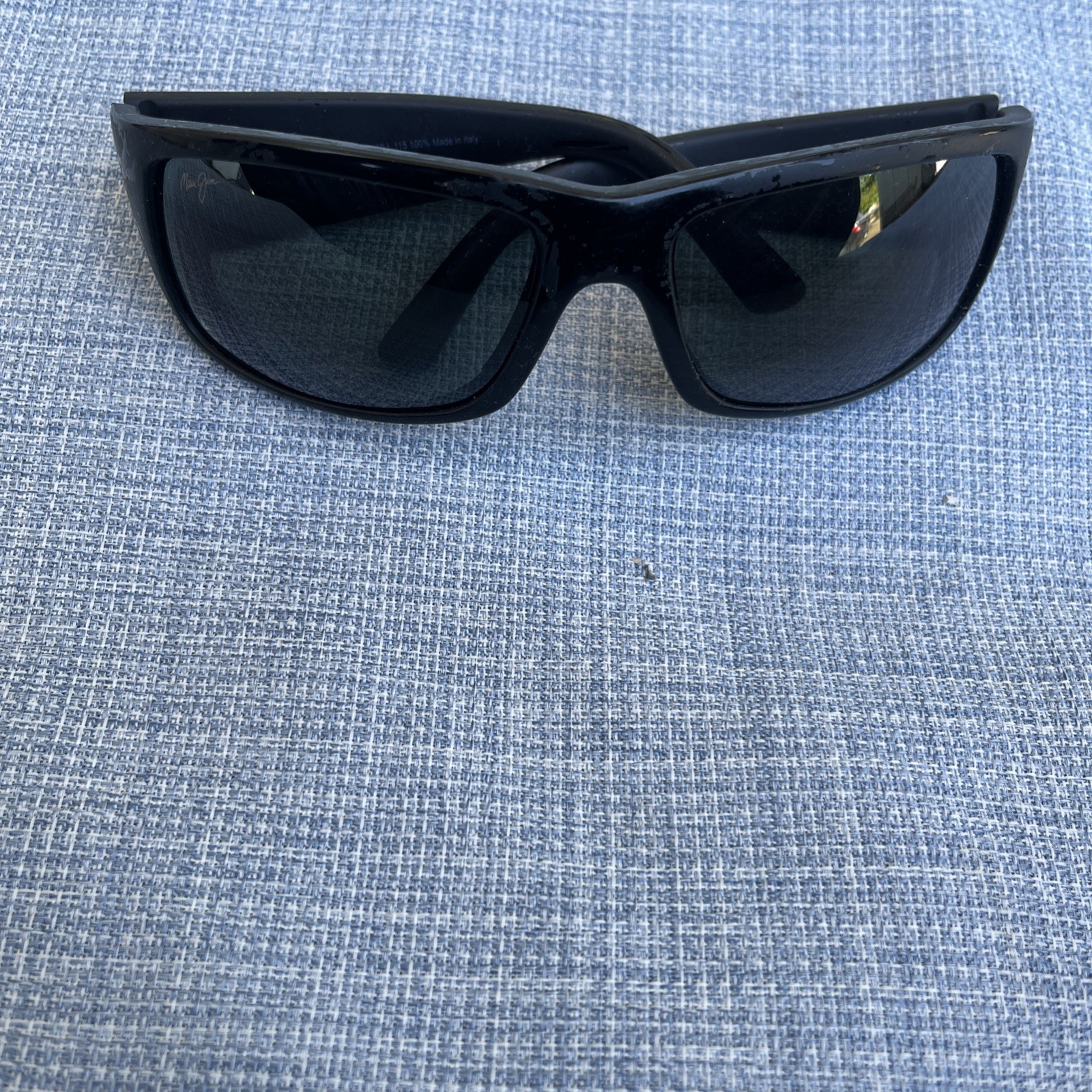 Maui Jim Sunglasses MJ266-02MR World Cup STG BG Black Lenses Matt Made In Italy