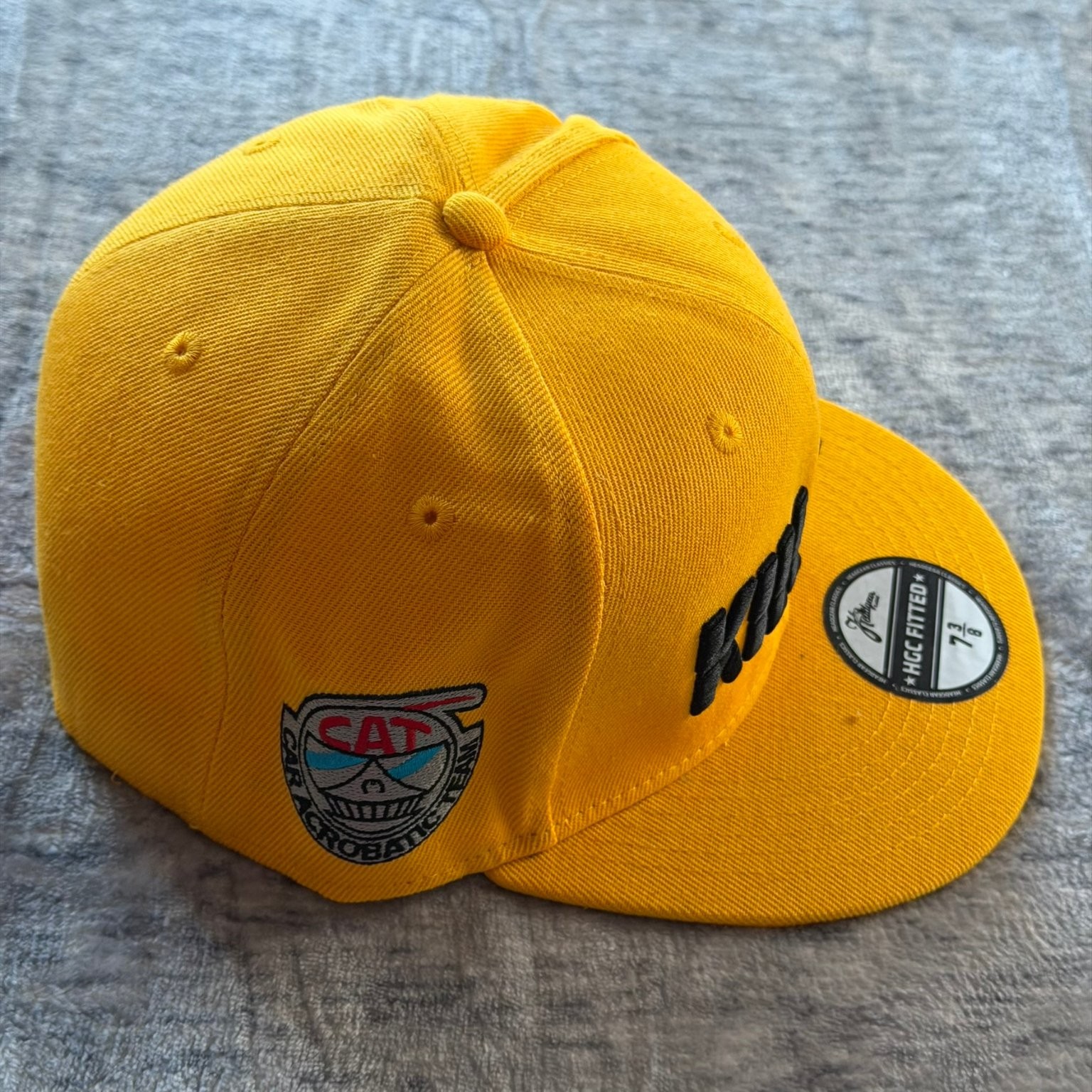Headgear Classics Kill Bill Fitted Hat 7 3/8 Yellow Pussy Wagon Movie Cap