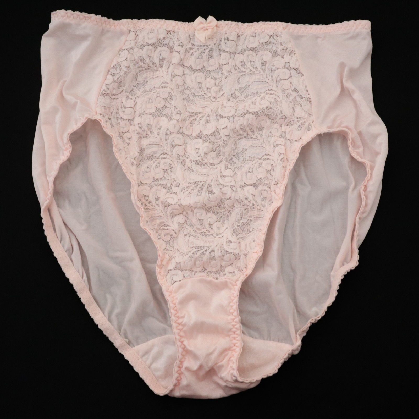 1 NEW Warner’s VTG 90s Lace Charmers Silky Lace High Cut Brief Panty LARGE