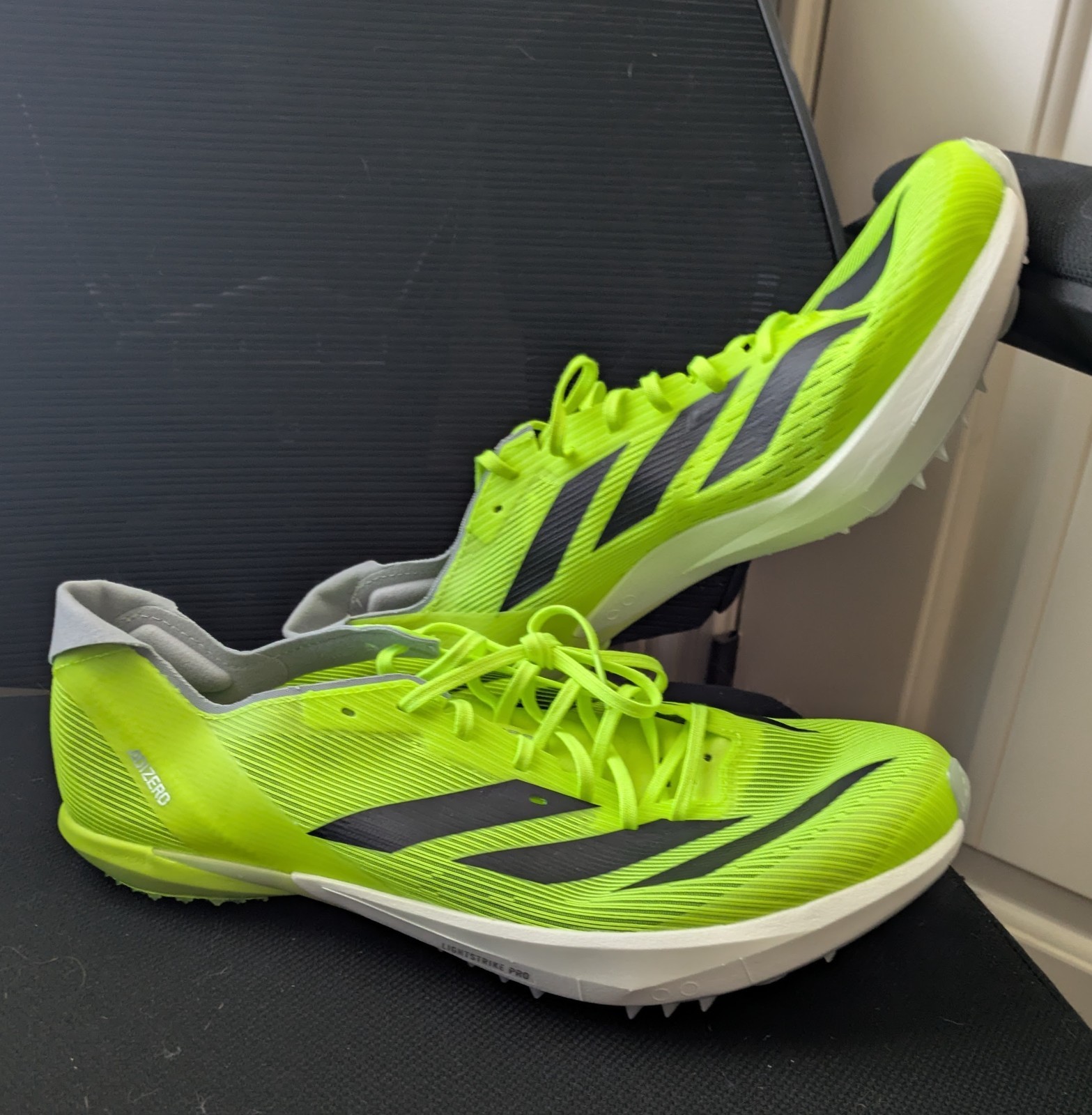 Size 12.5 – adidas Adizero Ambition Lucid Lemon Black – Brand New