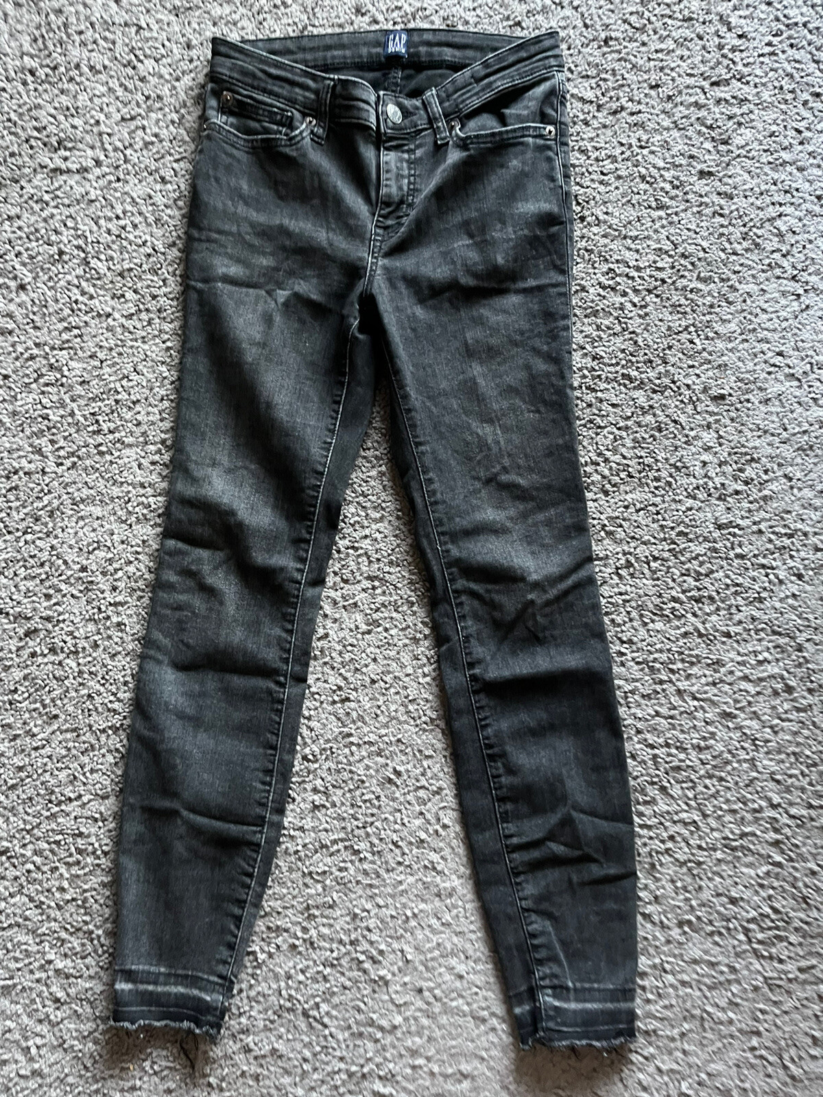 Gap Leggings Womens 27 Black Solid Jegging Denim Jeans