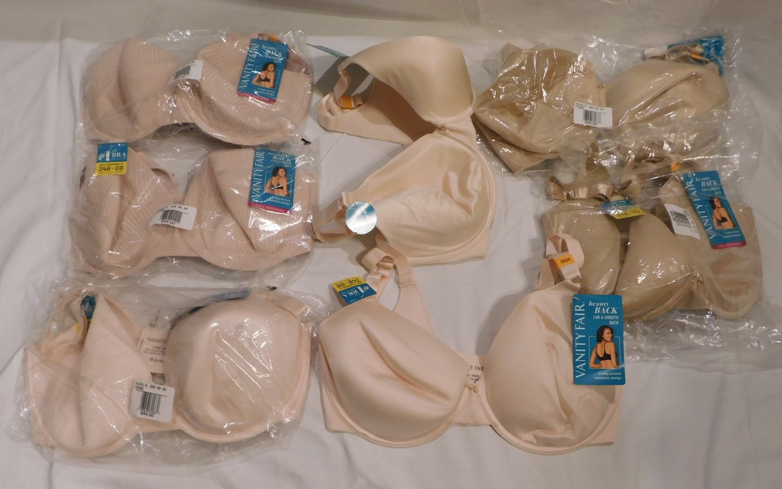 7 Vanity Fair Beauty Back Full Coverage Bra 36DD 75345 – New – READ DETAILS