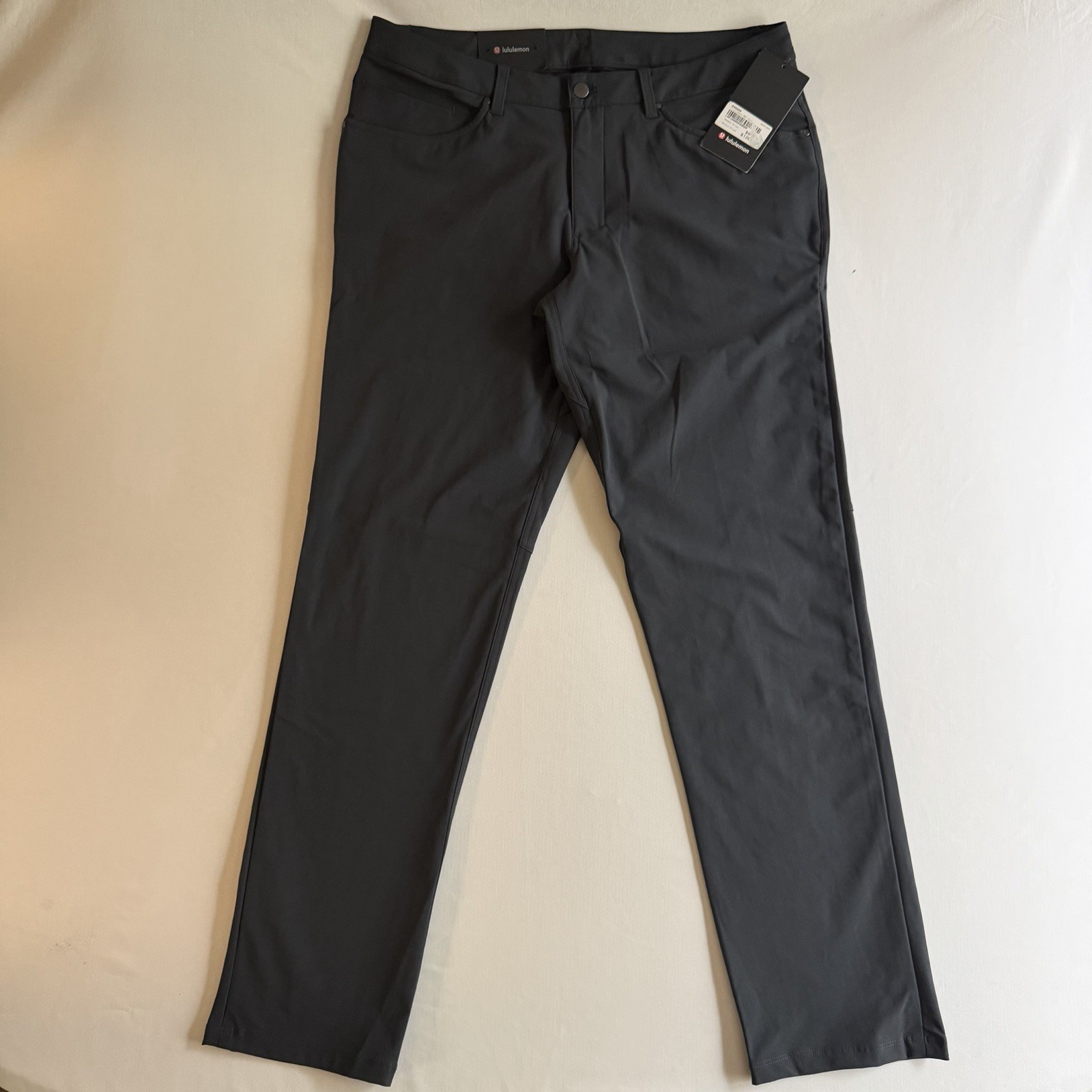 Lululemon ABC Pants Men 36×34 Obsidian Classic Fit Warpstreme Performance