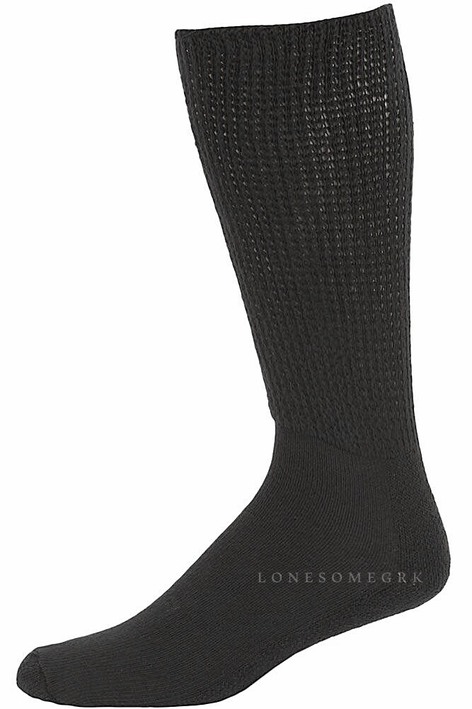 12 Pairs Mens Physicians Choice VENTILATED Diabetic Variety Crew Socks USA Made