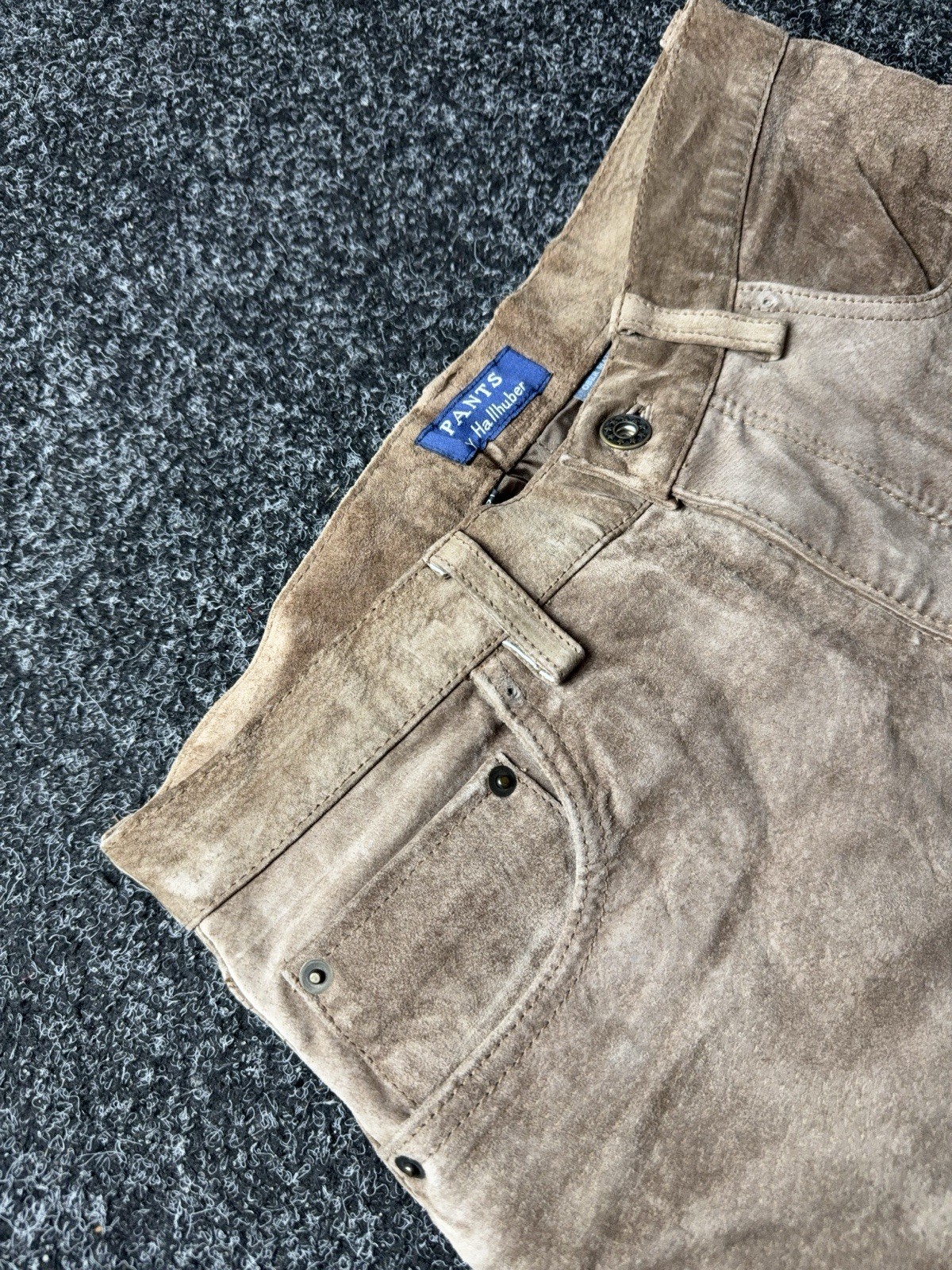 Vintage 00s Retro Western Cowboy Leather Chrome Style Pants Men’s W30 L32 Size