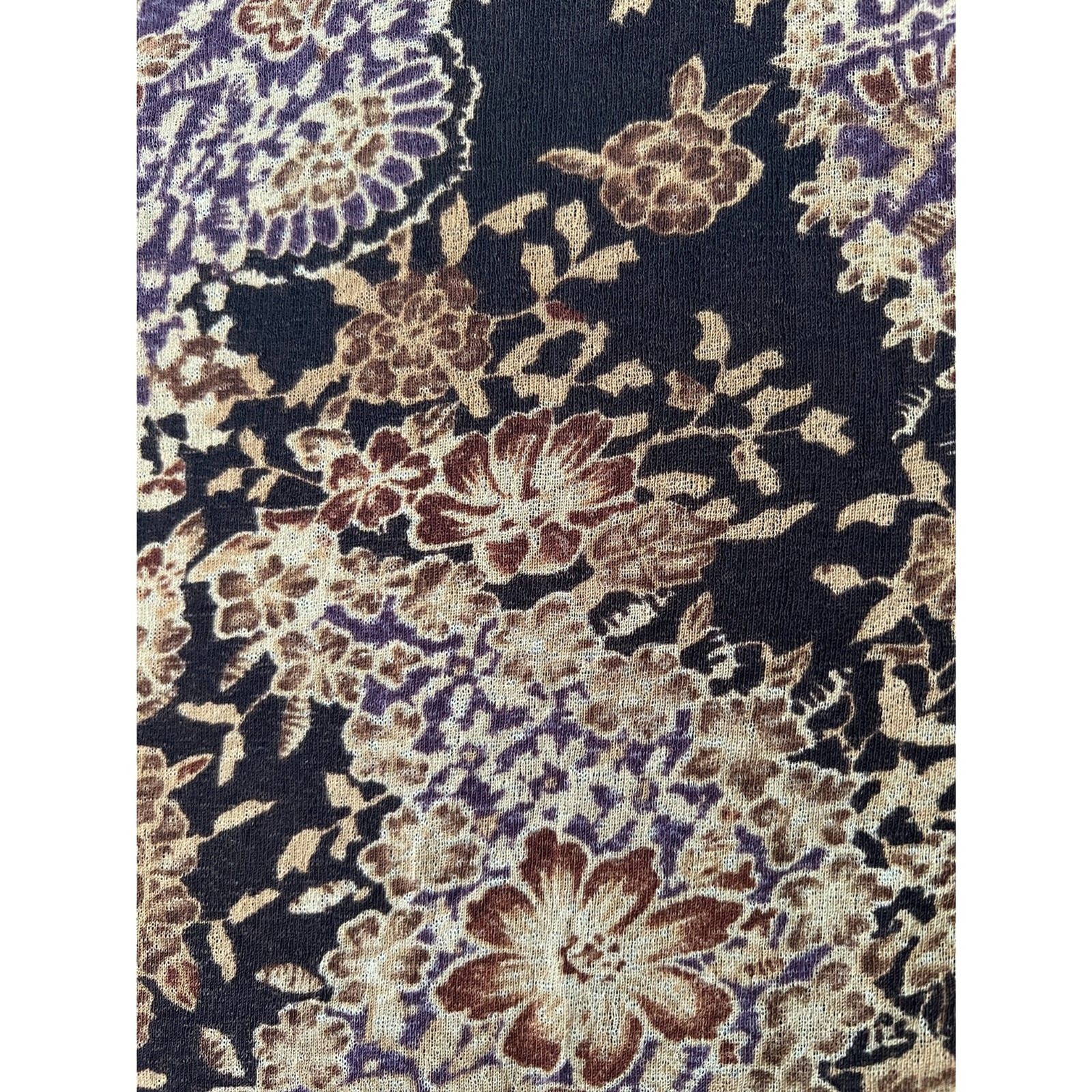 White Stag Vintage Paisley Long Sleeve Work Blouse Size Large
