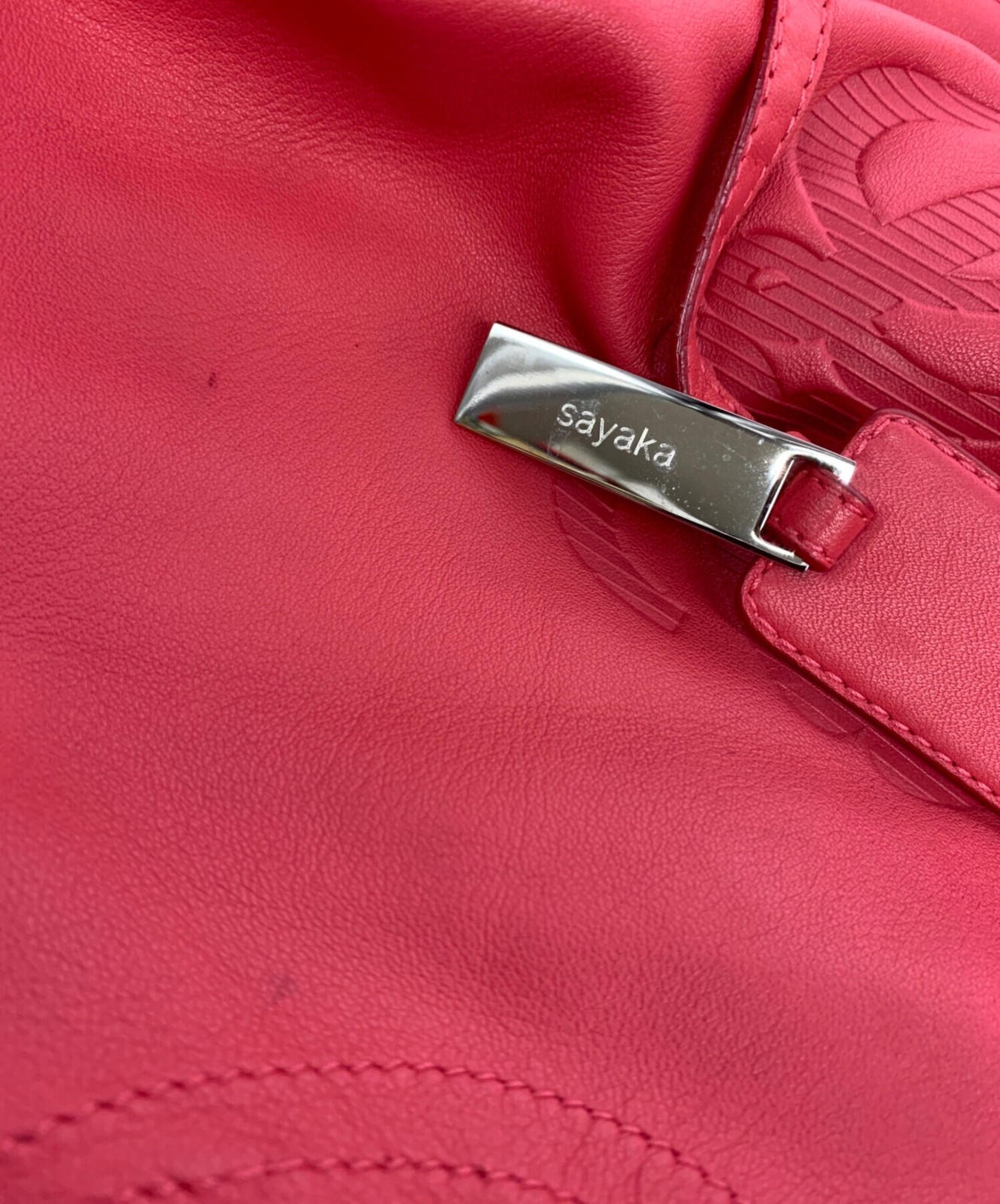 LOEWE Handbag Nappa Aire Leather Pink Authentic From Japan