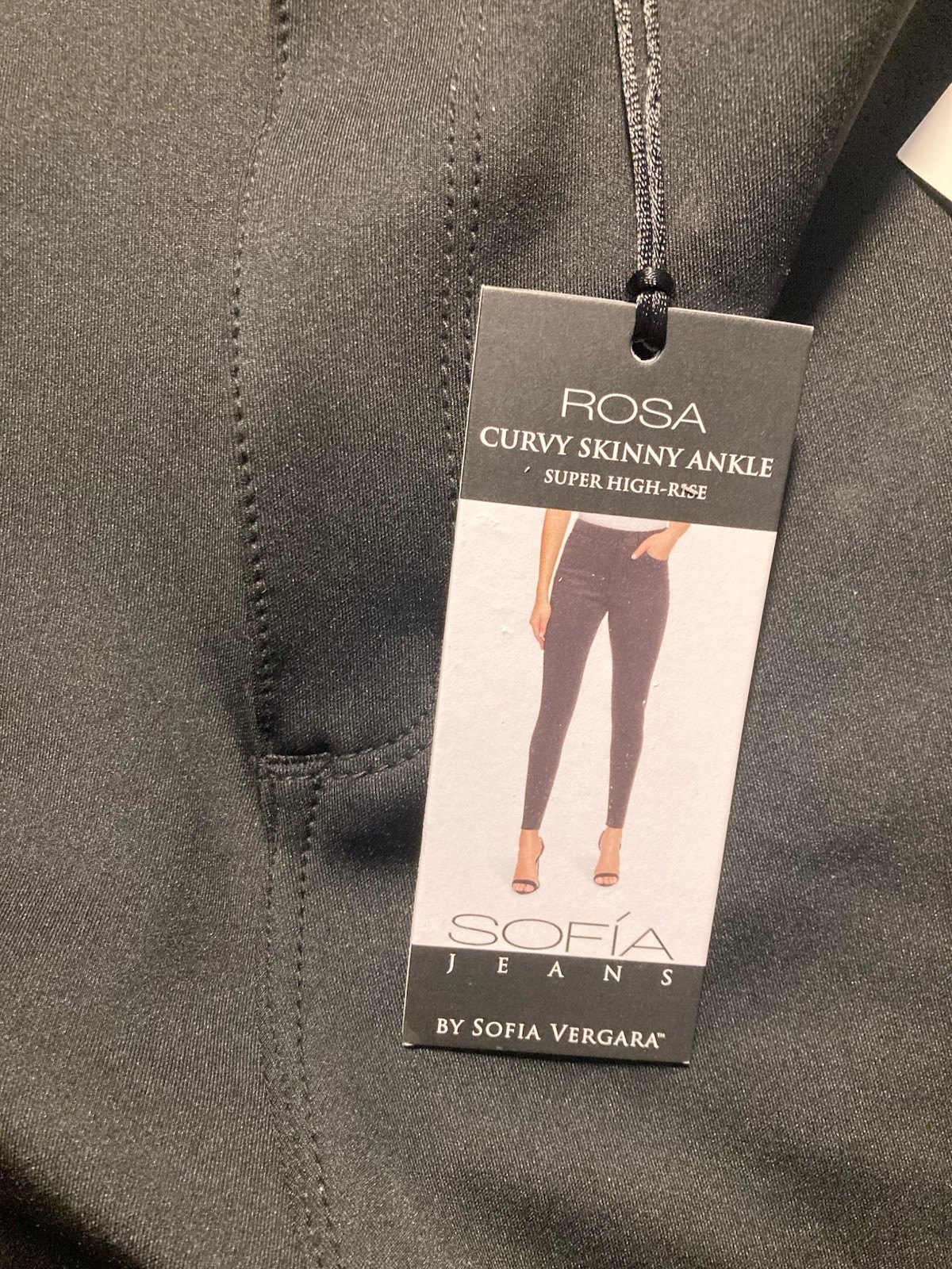 NWT SZ 16 Sofia Vergara Rosa Curvy Skinny Ankle Super High Rise Jeans