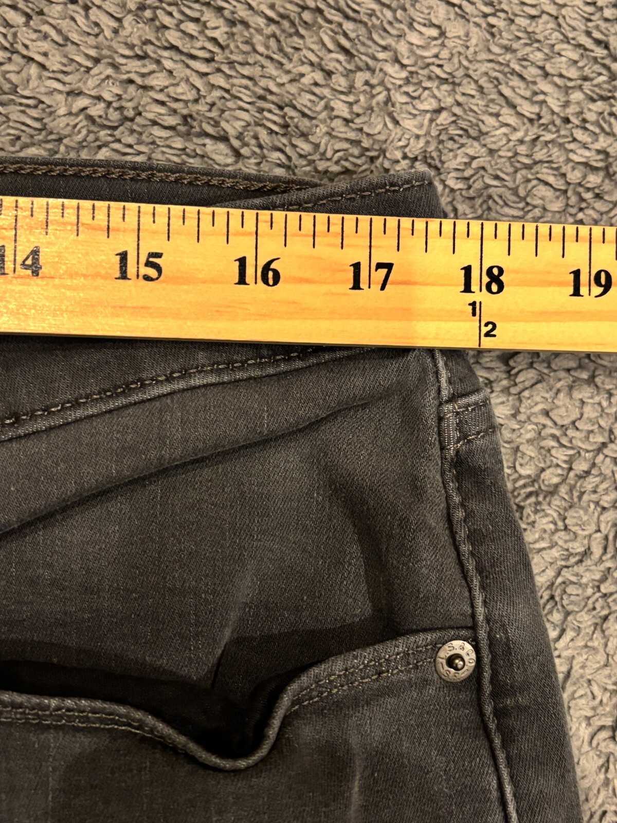 Levis Jeans Womens 14 Classic Straight Leg Gray Casual Pants Denim