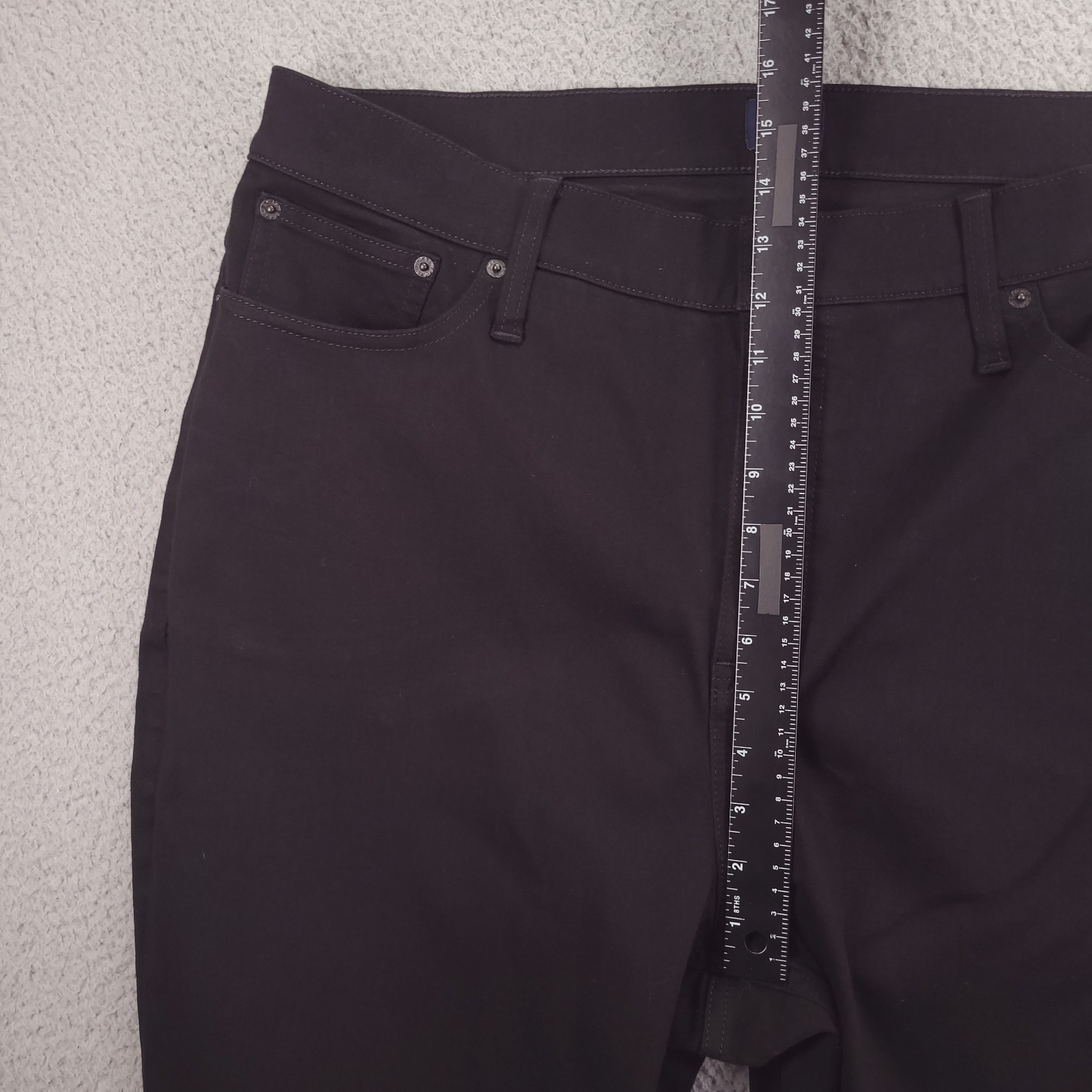 J CREW Factory Jean Womens Size 35P High Rise Flare Crop Black Stretch Denim NEW