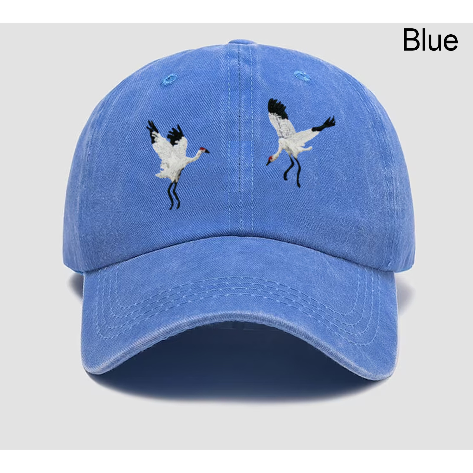 Crane Bird Embroidered Dad Hat,Wild Animal Embroidered Hat,Trucker Hat,Gift Idea