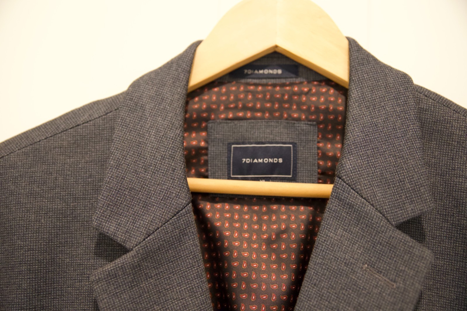 7 Diamonds Blazer Mens XL Blue Jersey Knit Stretch Sport Coat 2 Button Newport